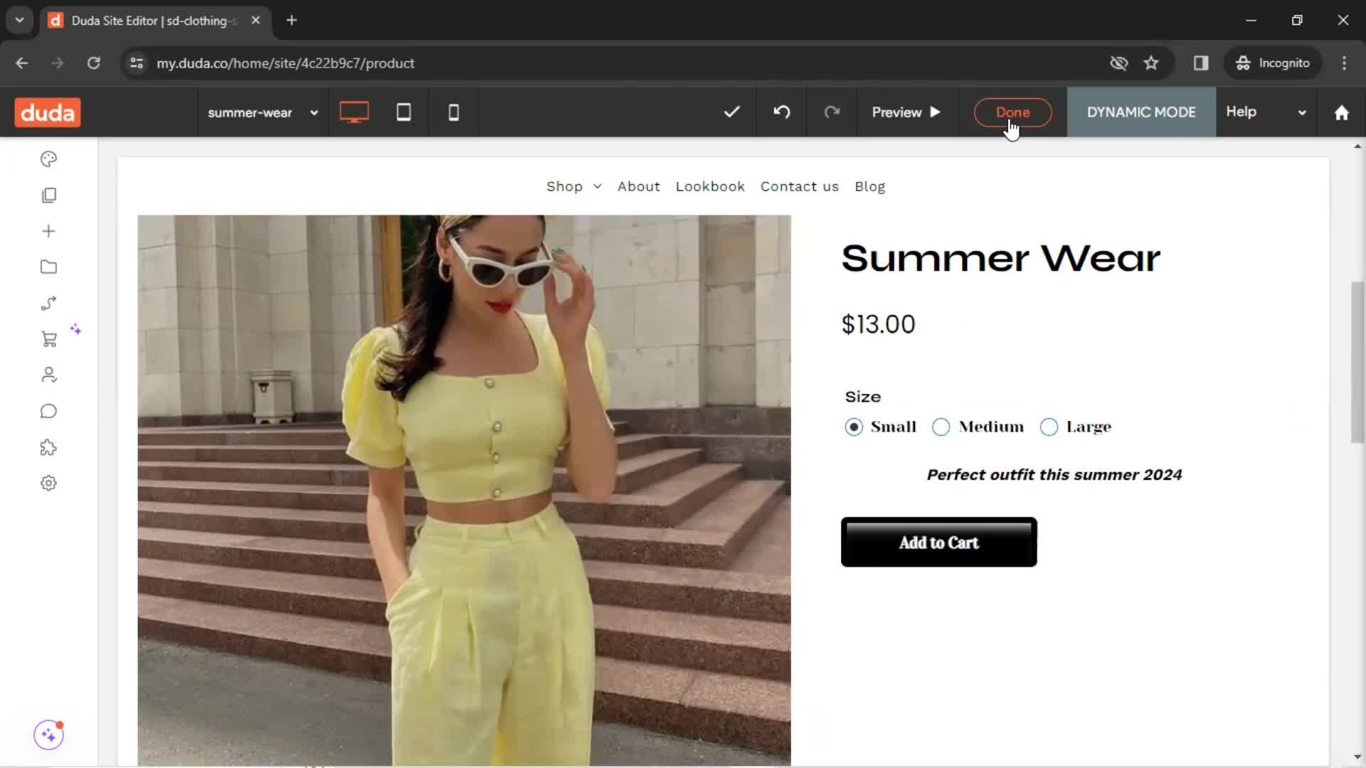 Adding a product screenshot