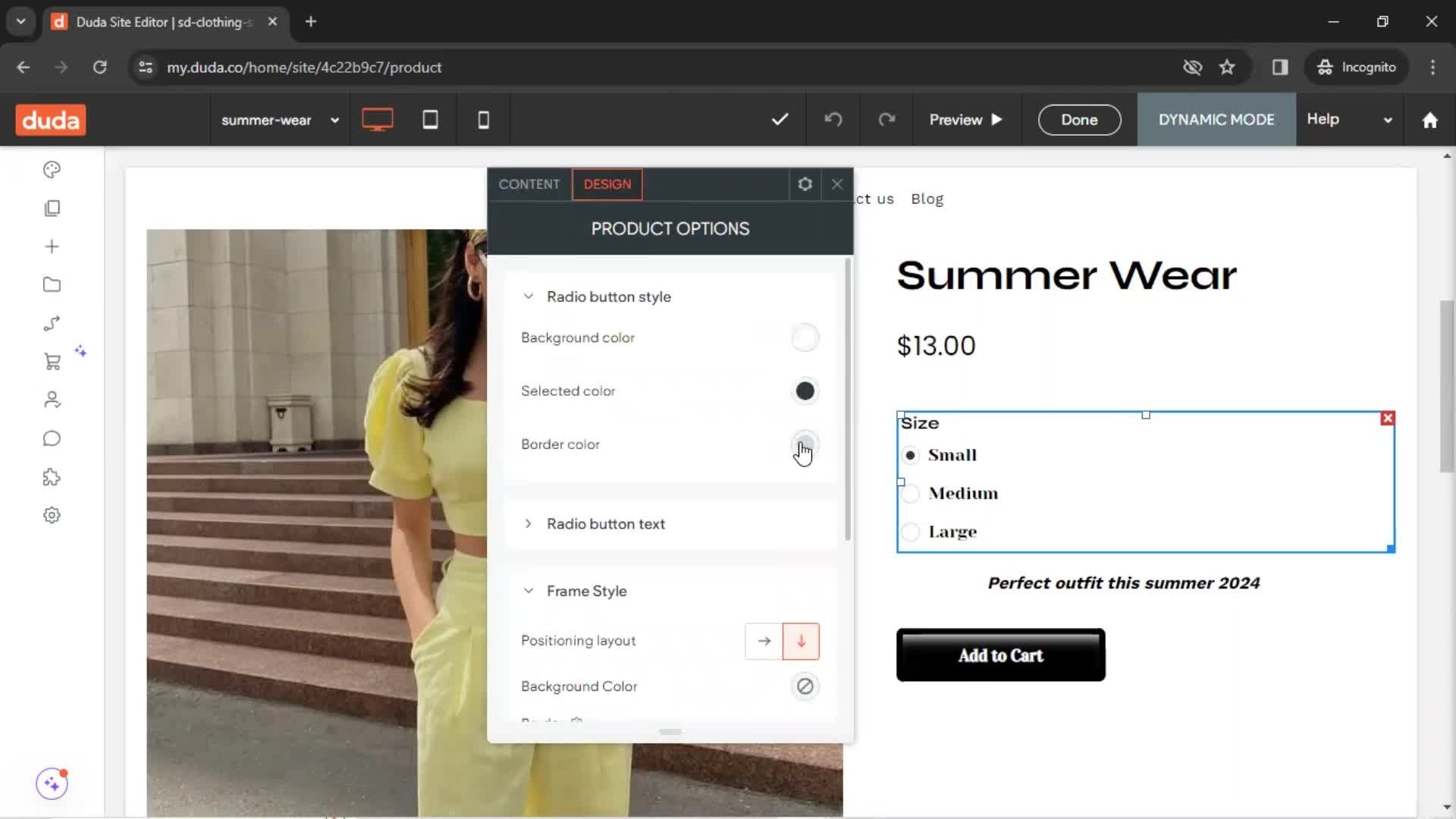 Adding a product screenshot