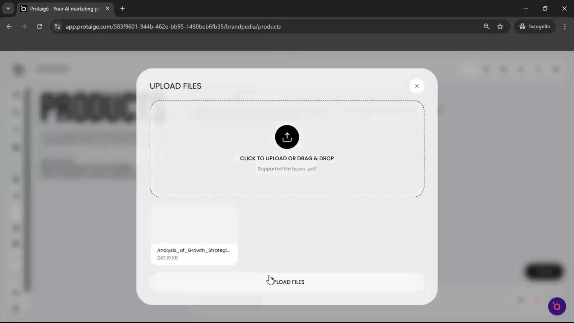 Adding a product screenshot