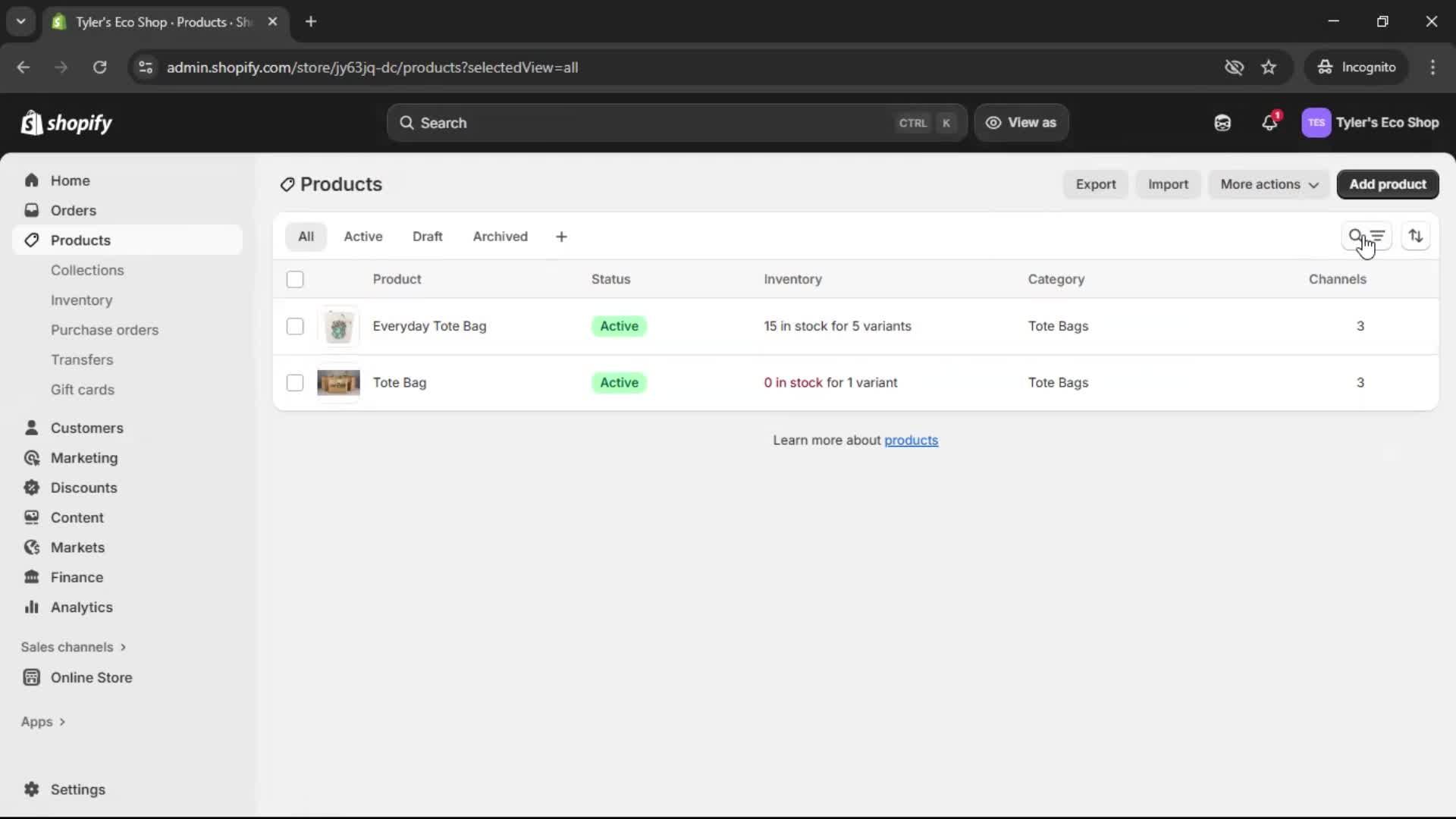 Adding a product screenshot