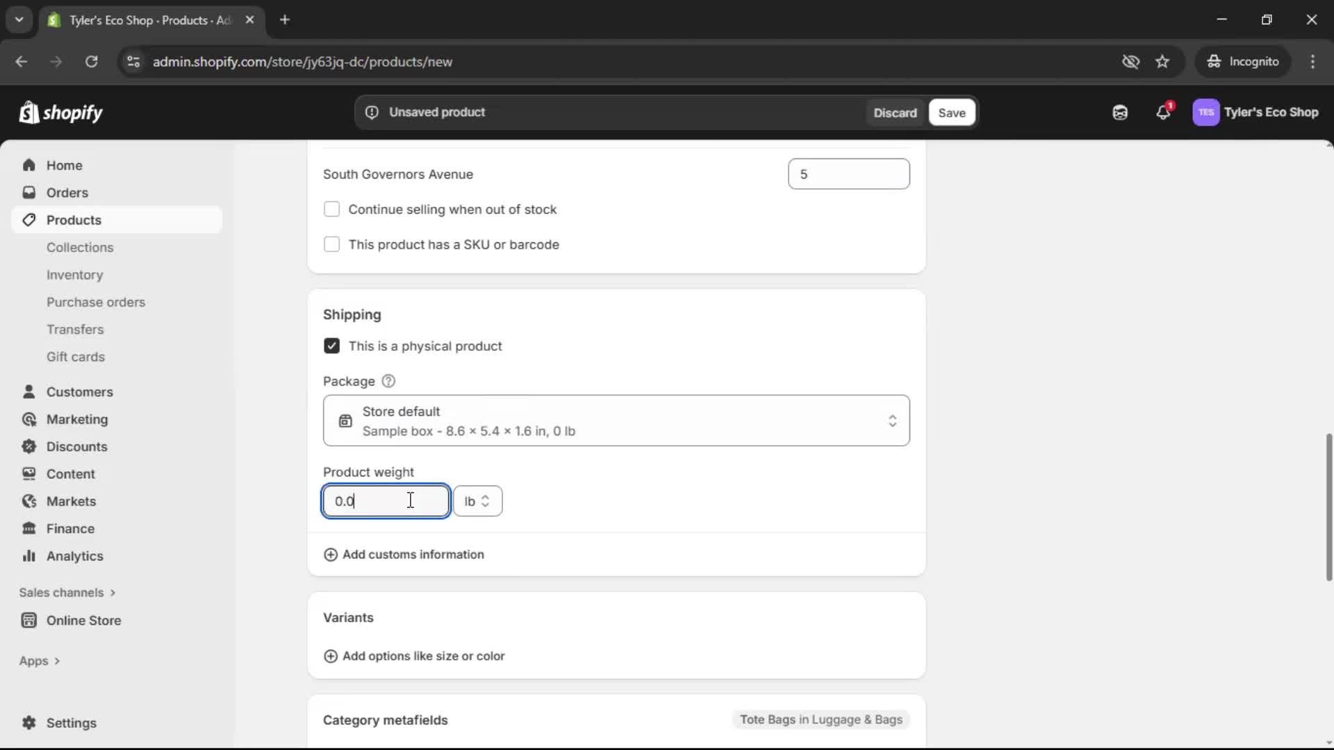 Adding a product screenshot
