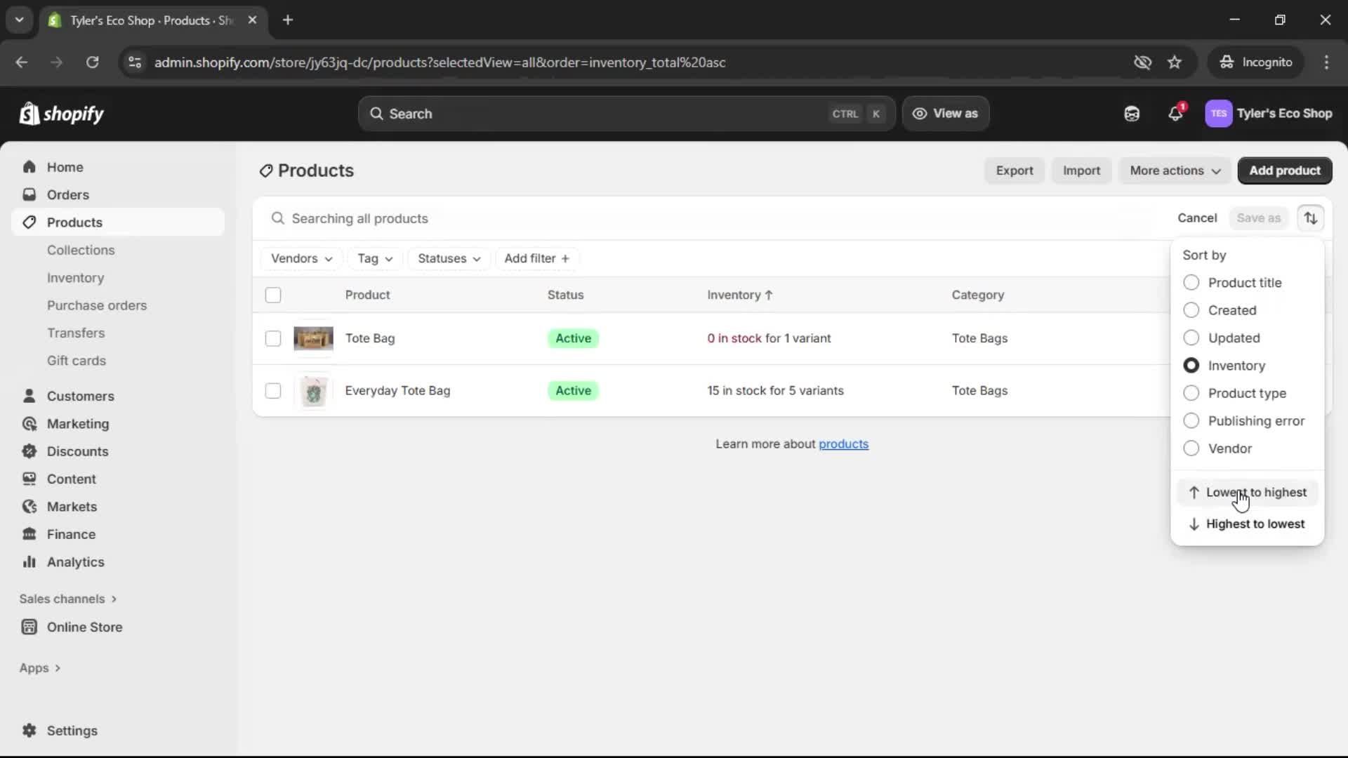 Adding a product screenshot