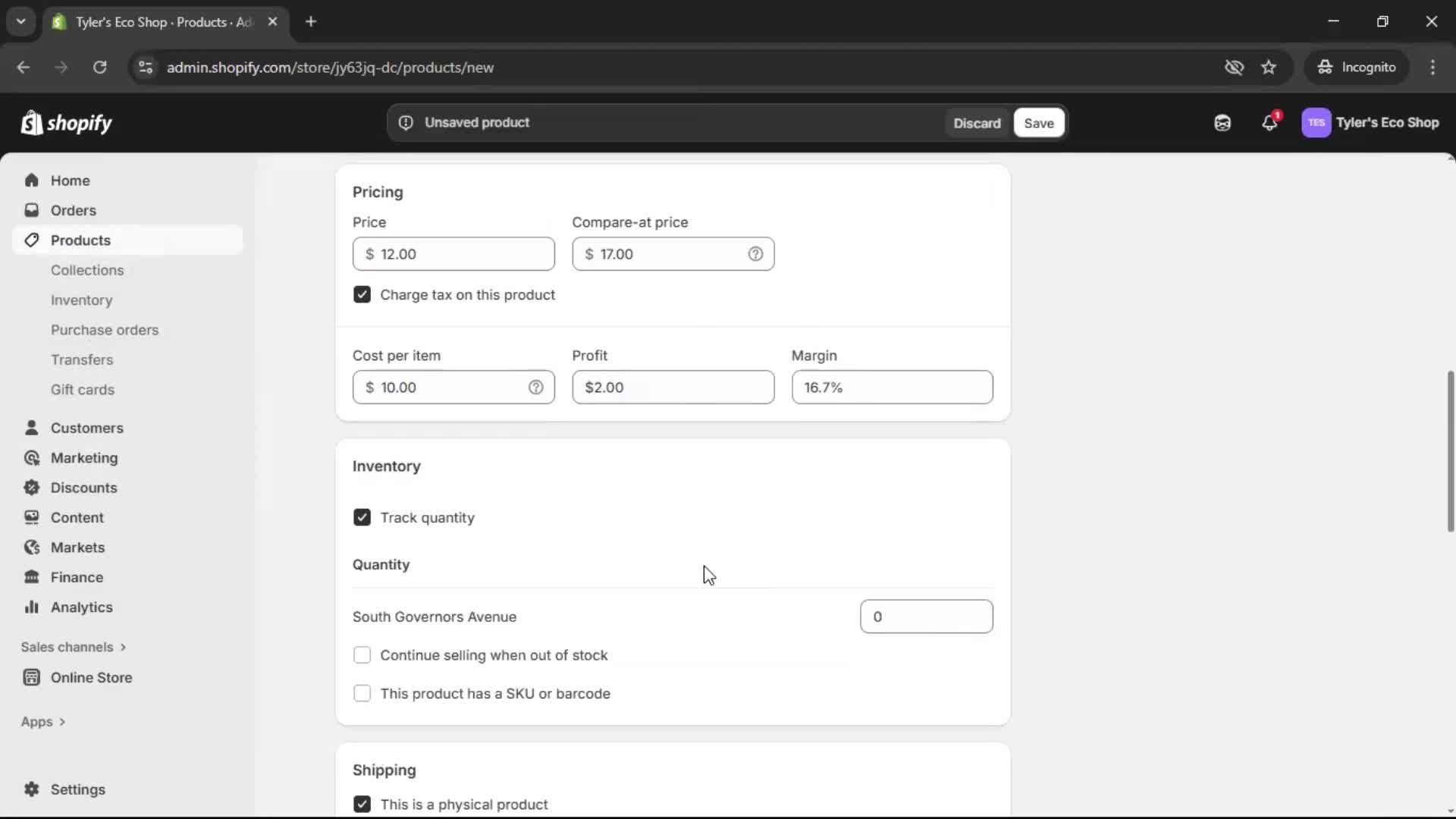 Adding a product screenshot