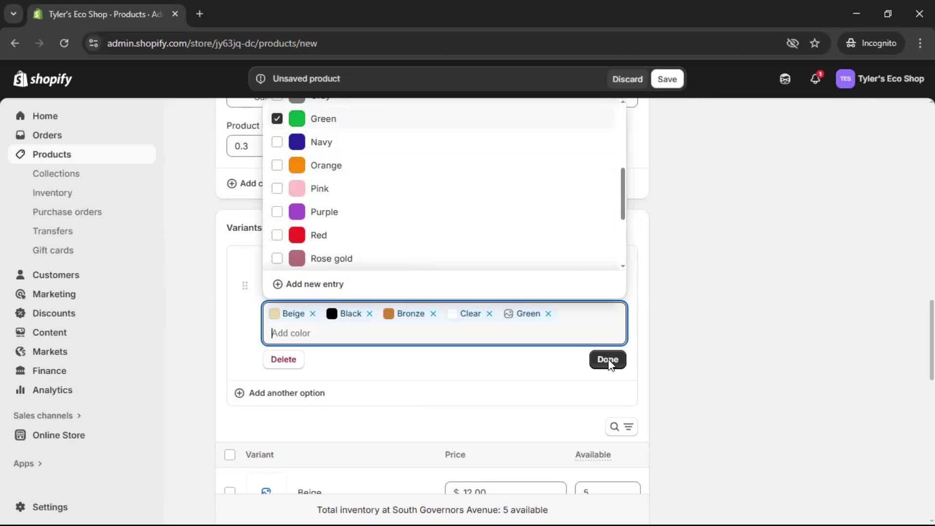 Adding a product screenshot