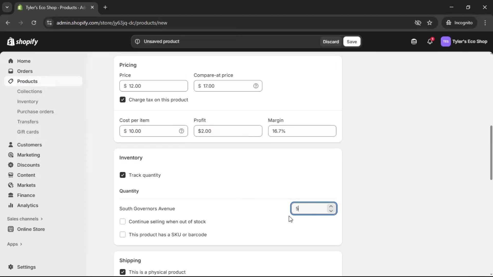 Adding a product screenshot
