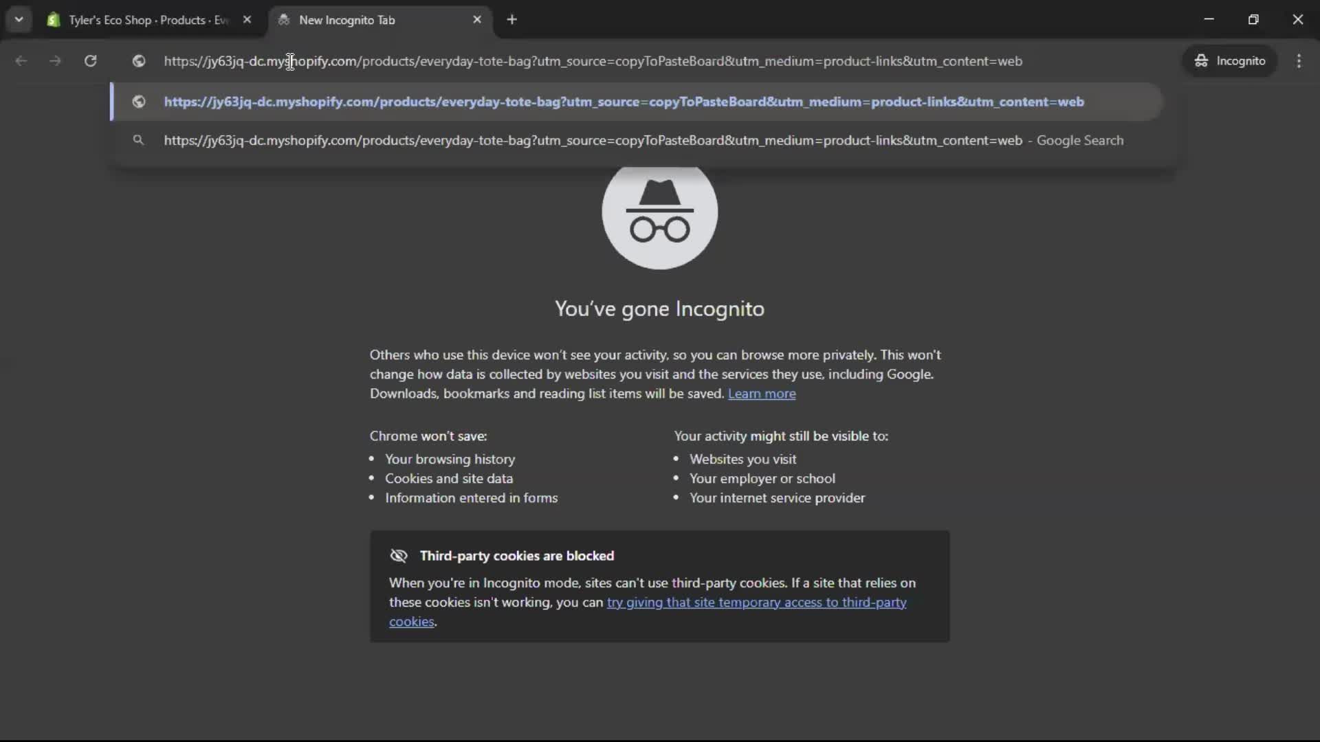 Adding a product screenshot
