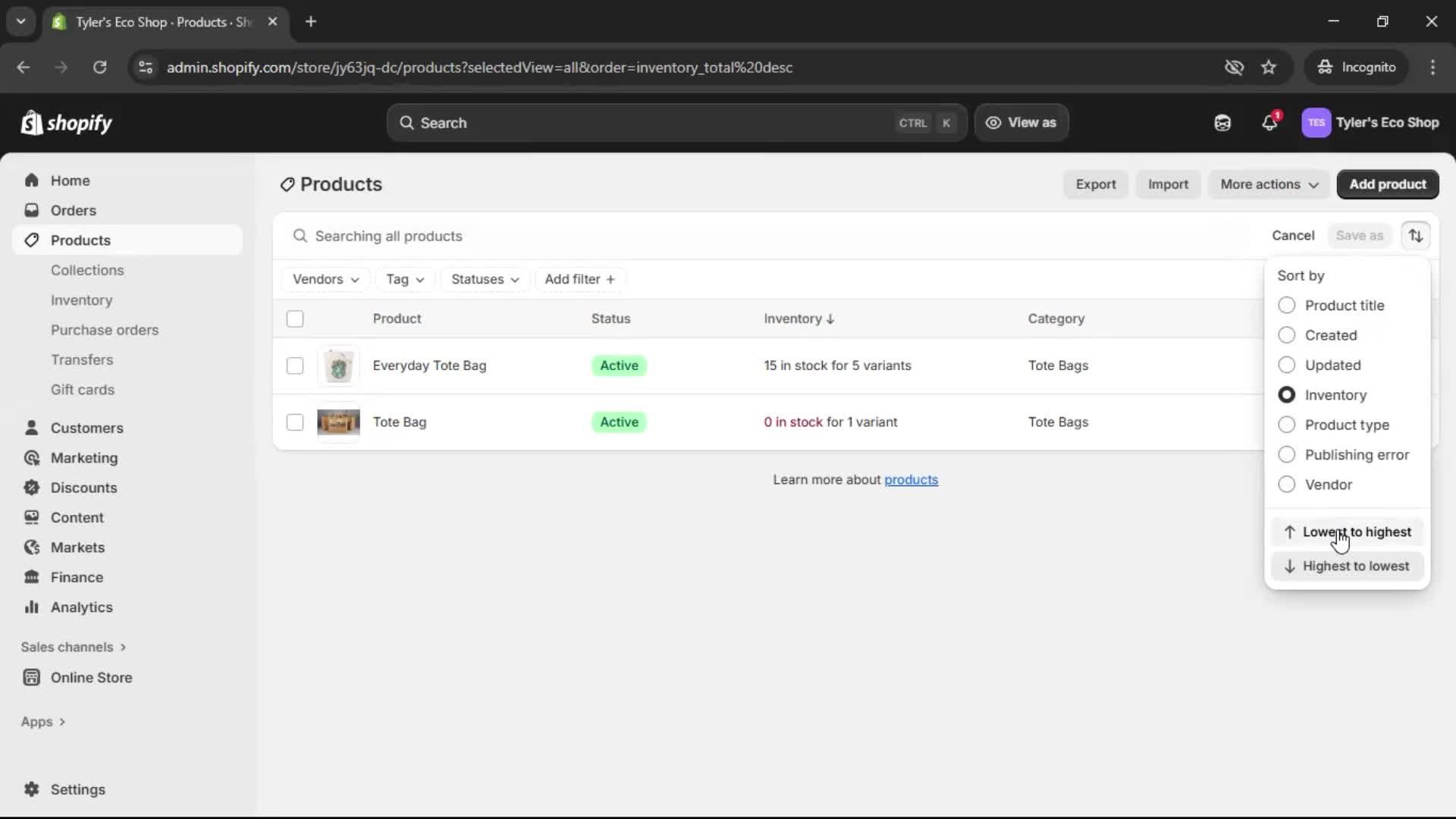 Adding a product screenshot