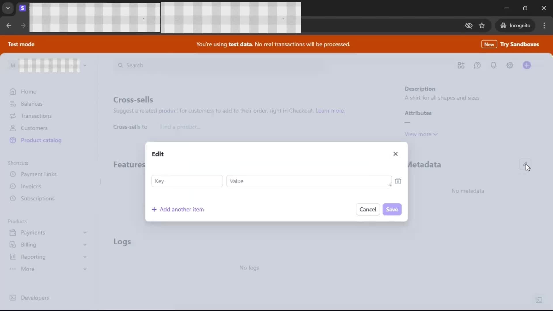 Adding a product screenshot
