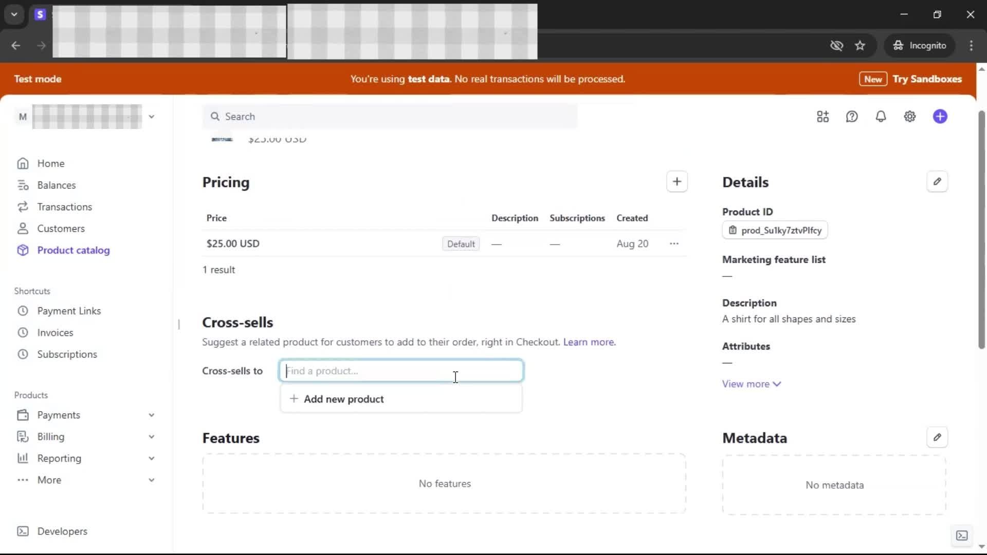 Adding a product screenshot