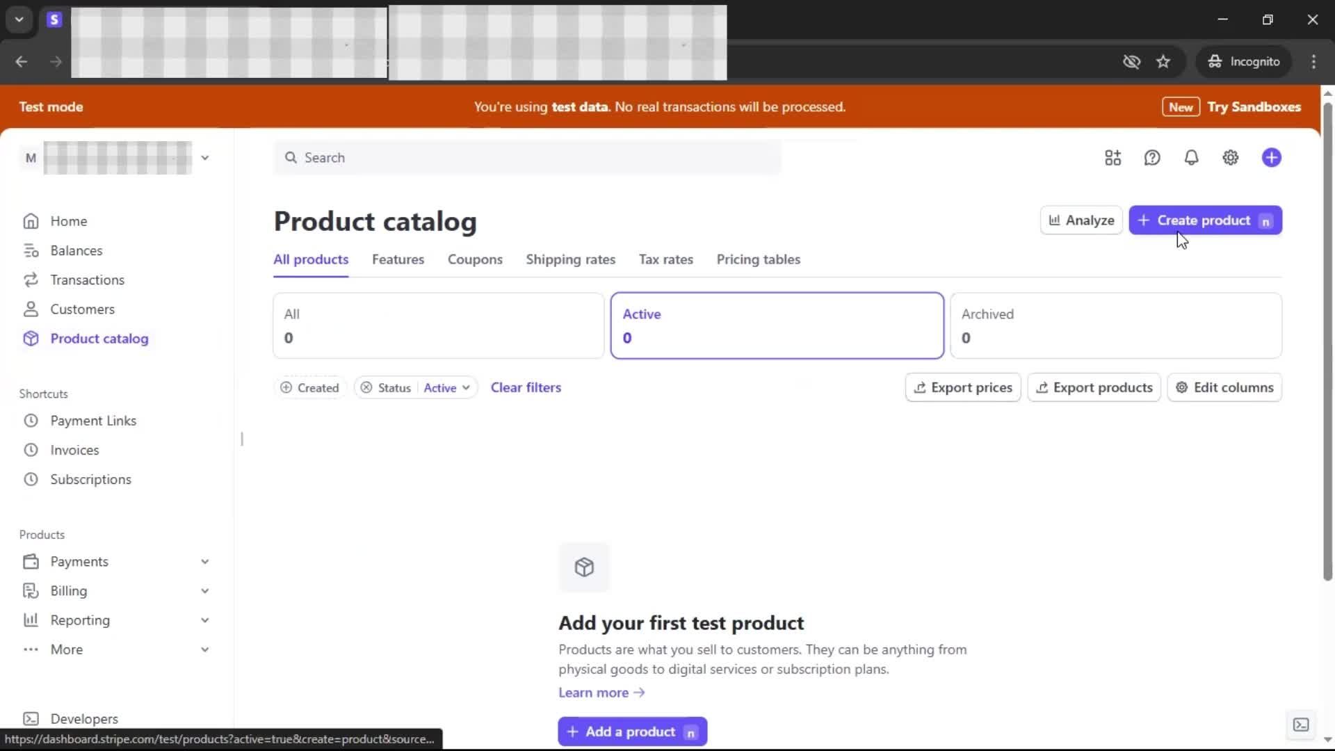Adding a product on Stripe video thumbnail