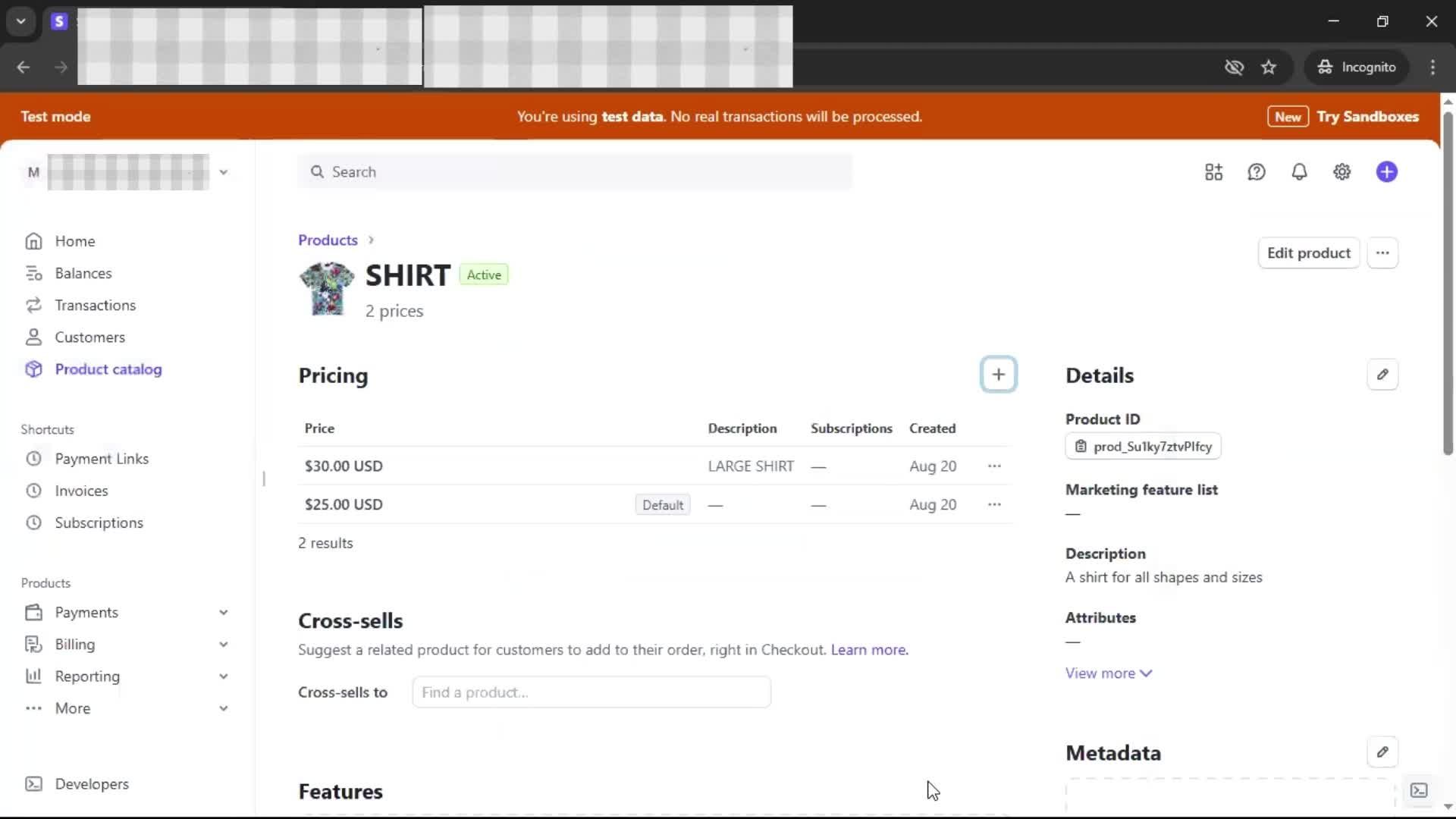 Adding a product screenshot
