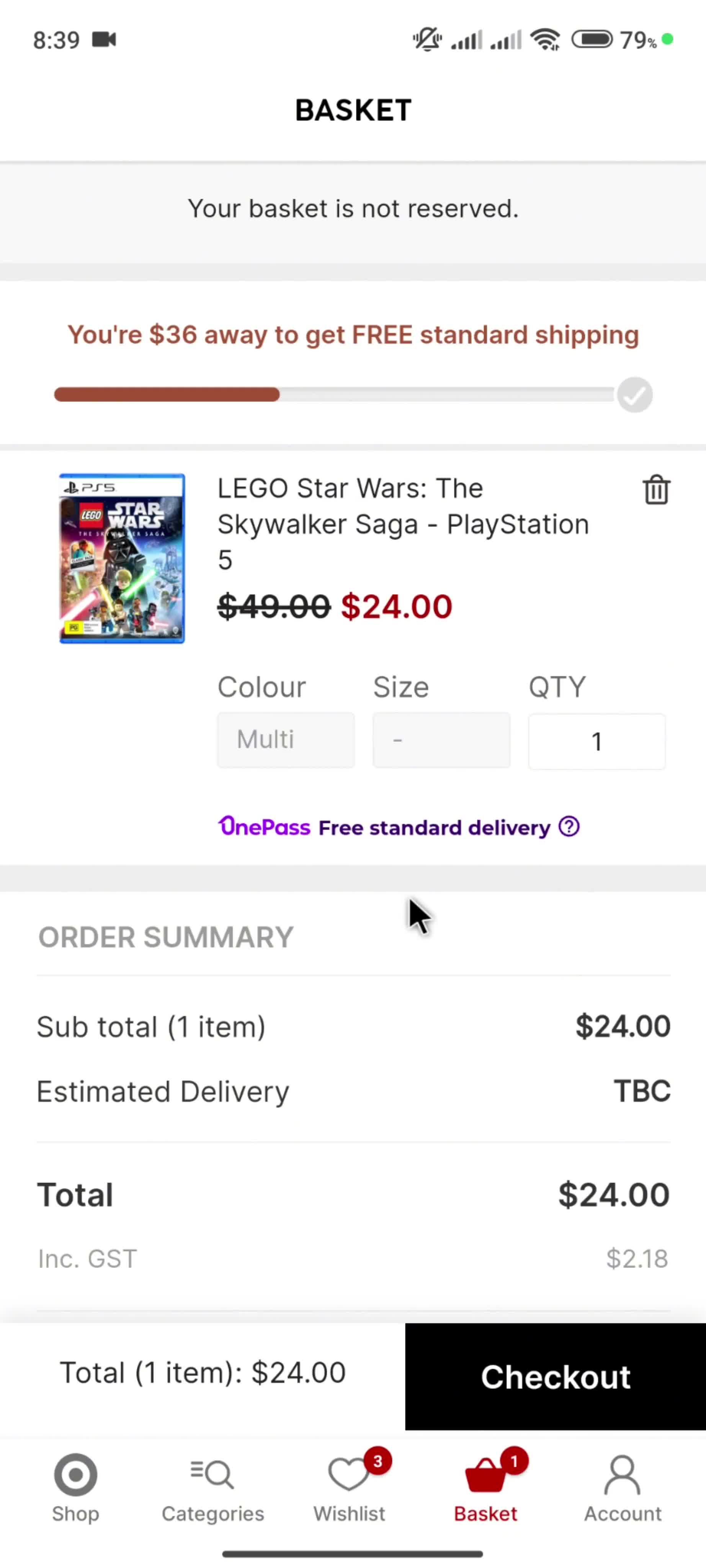 Adding to basket on Target video thumbnail