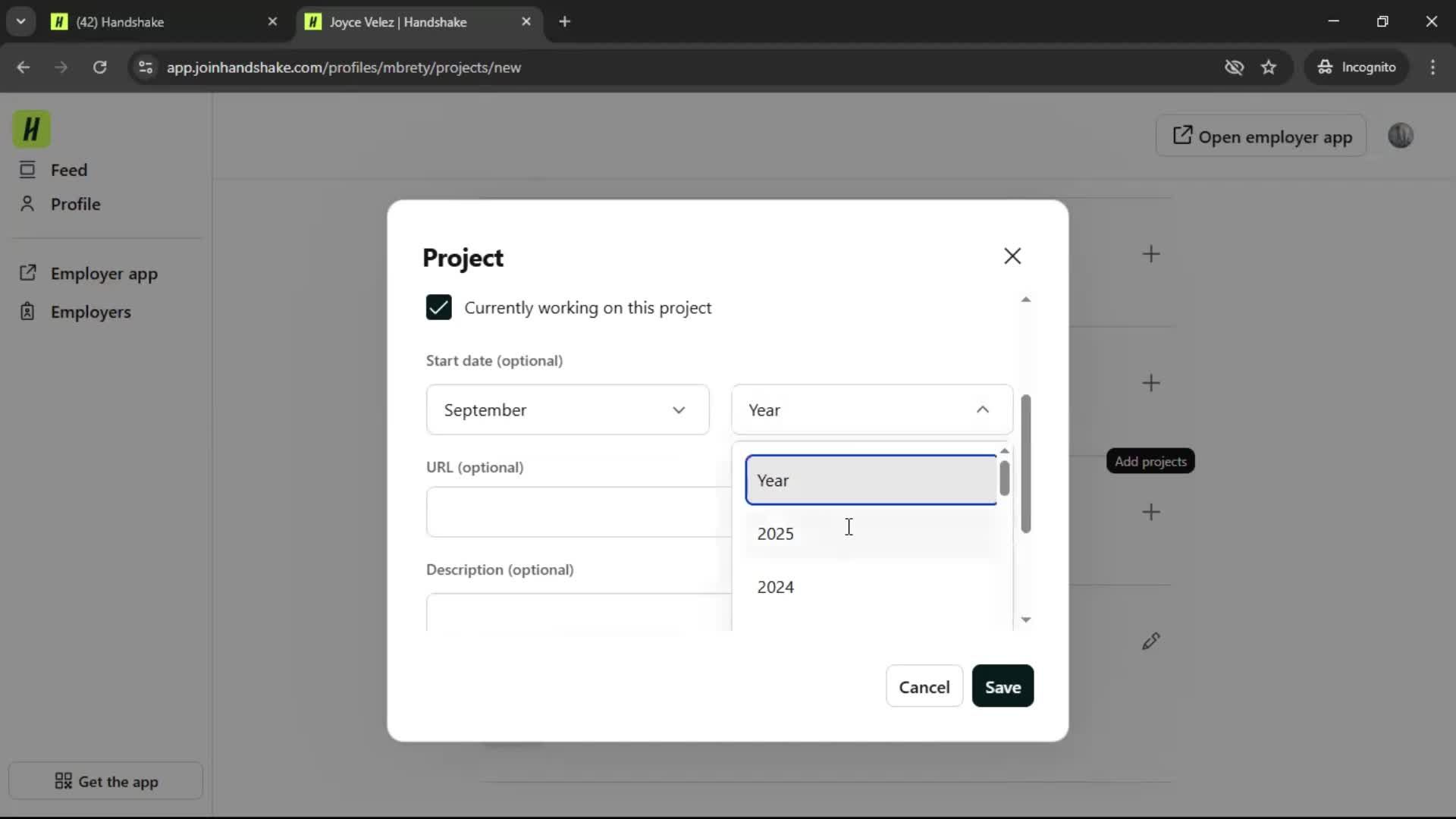 Adding a project screenshot