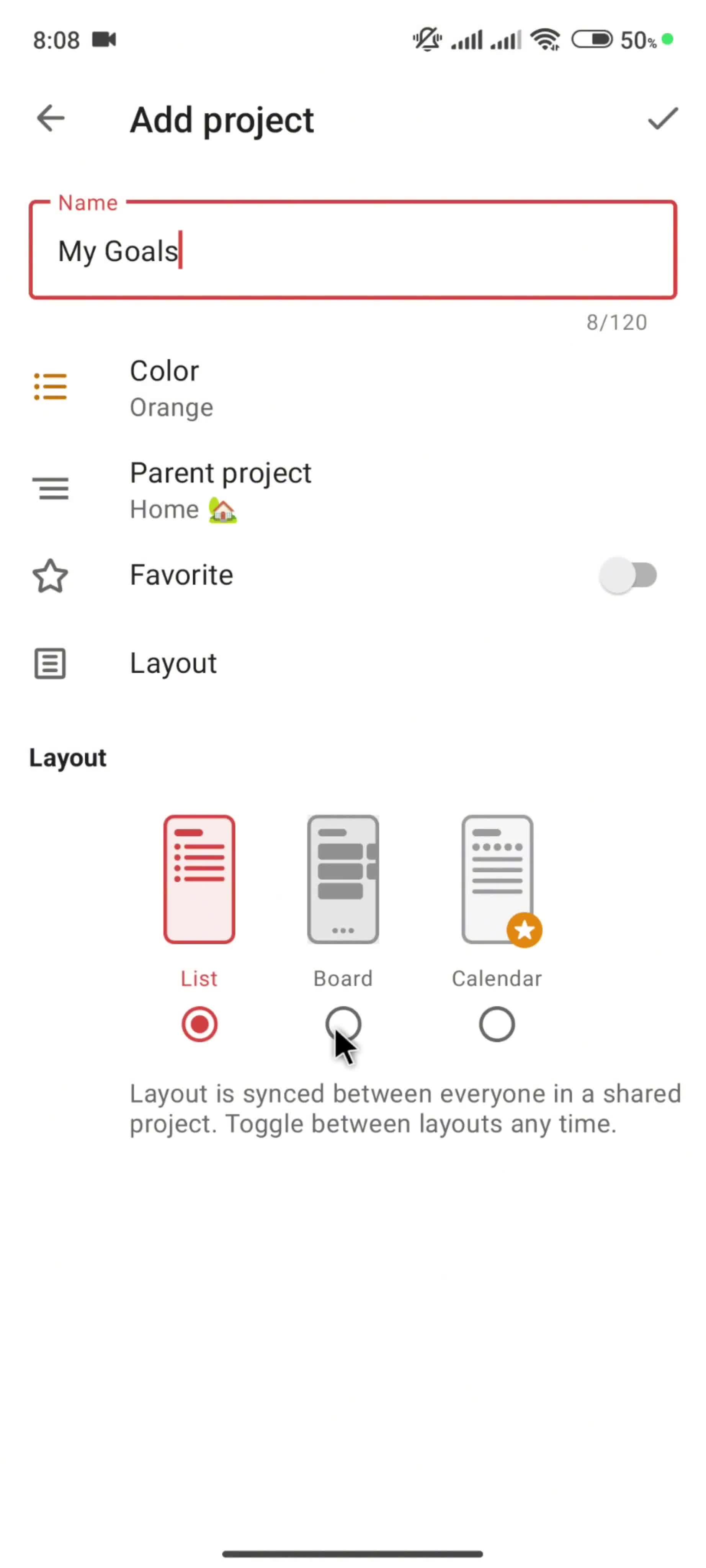 Adding a project screenshot