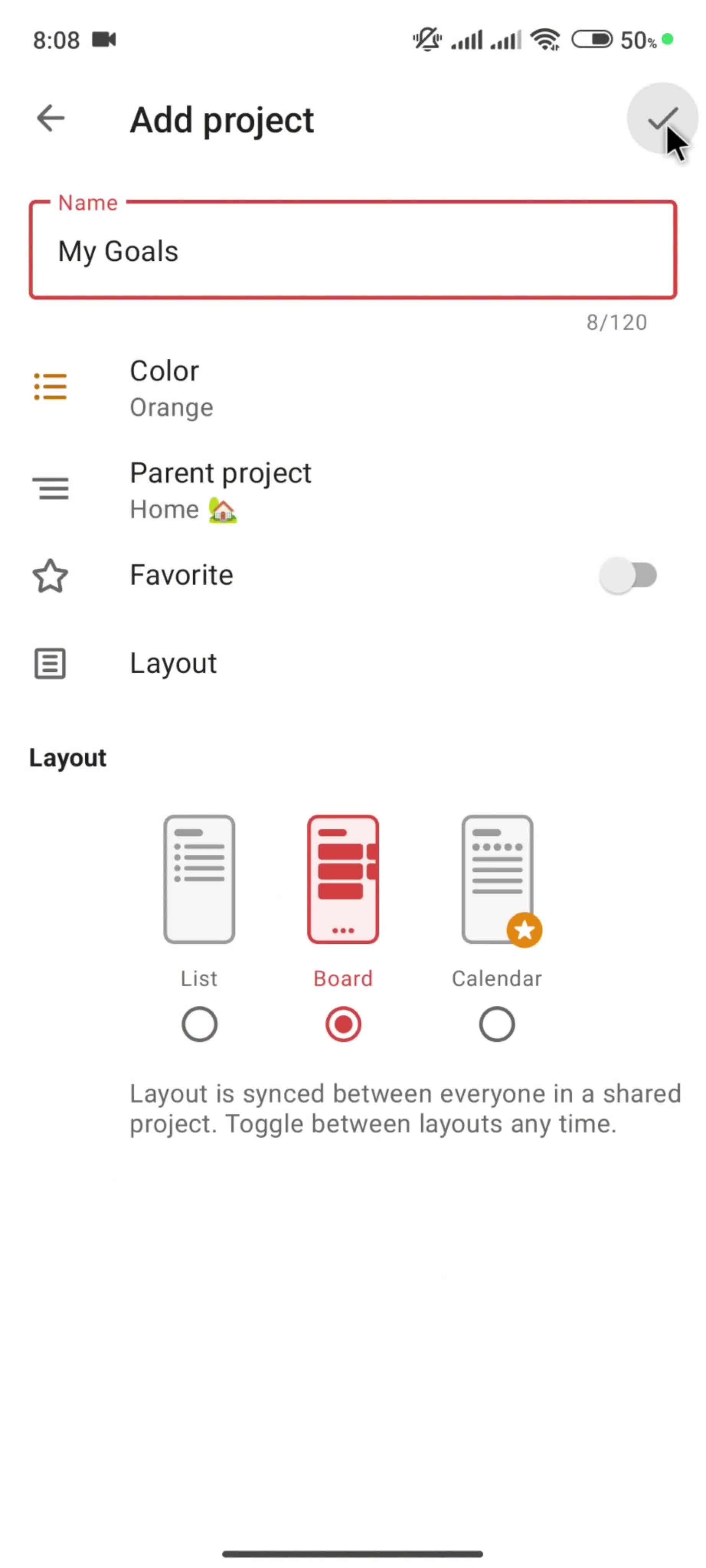 Adding a project screenshot