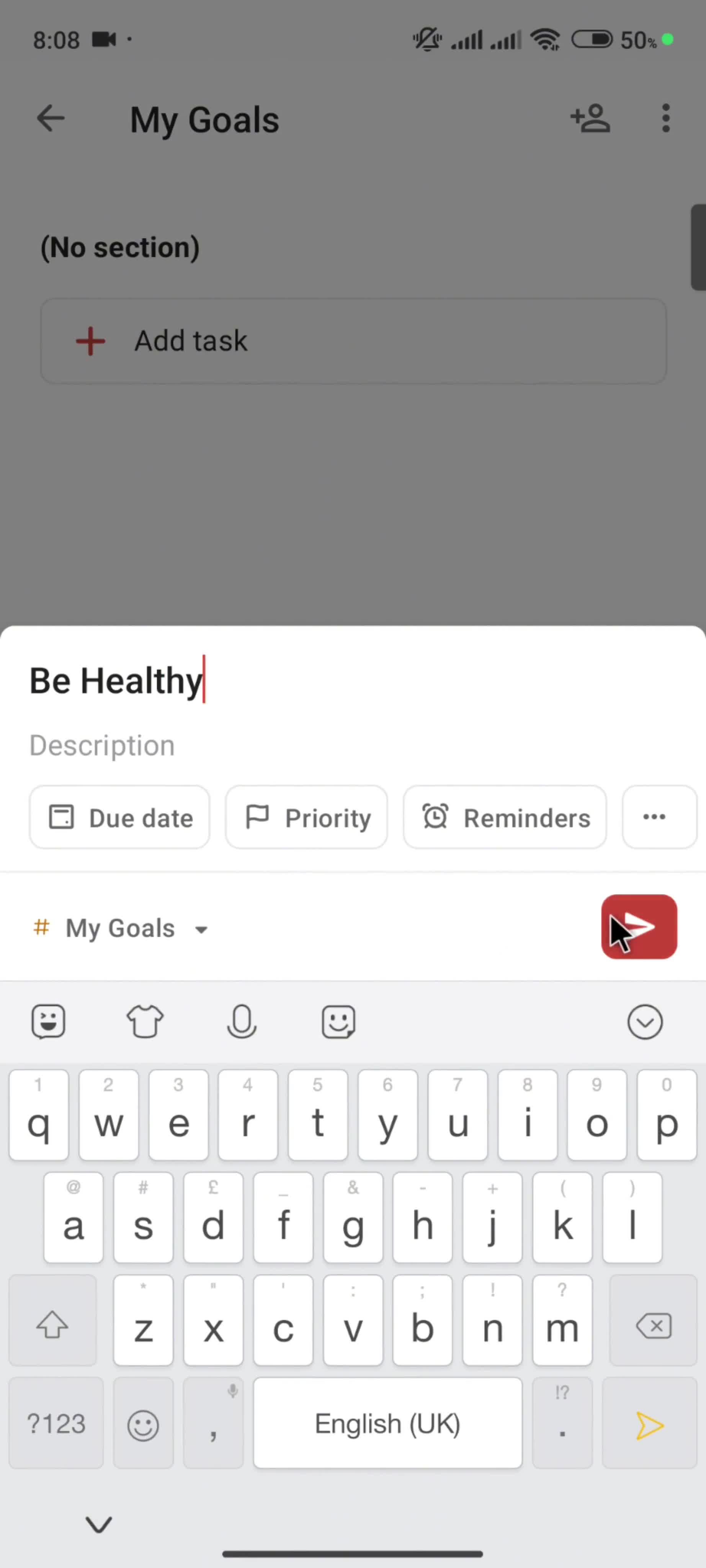 Adding a project screenshot