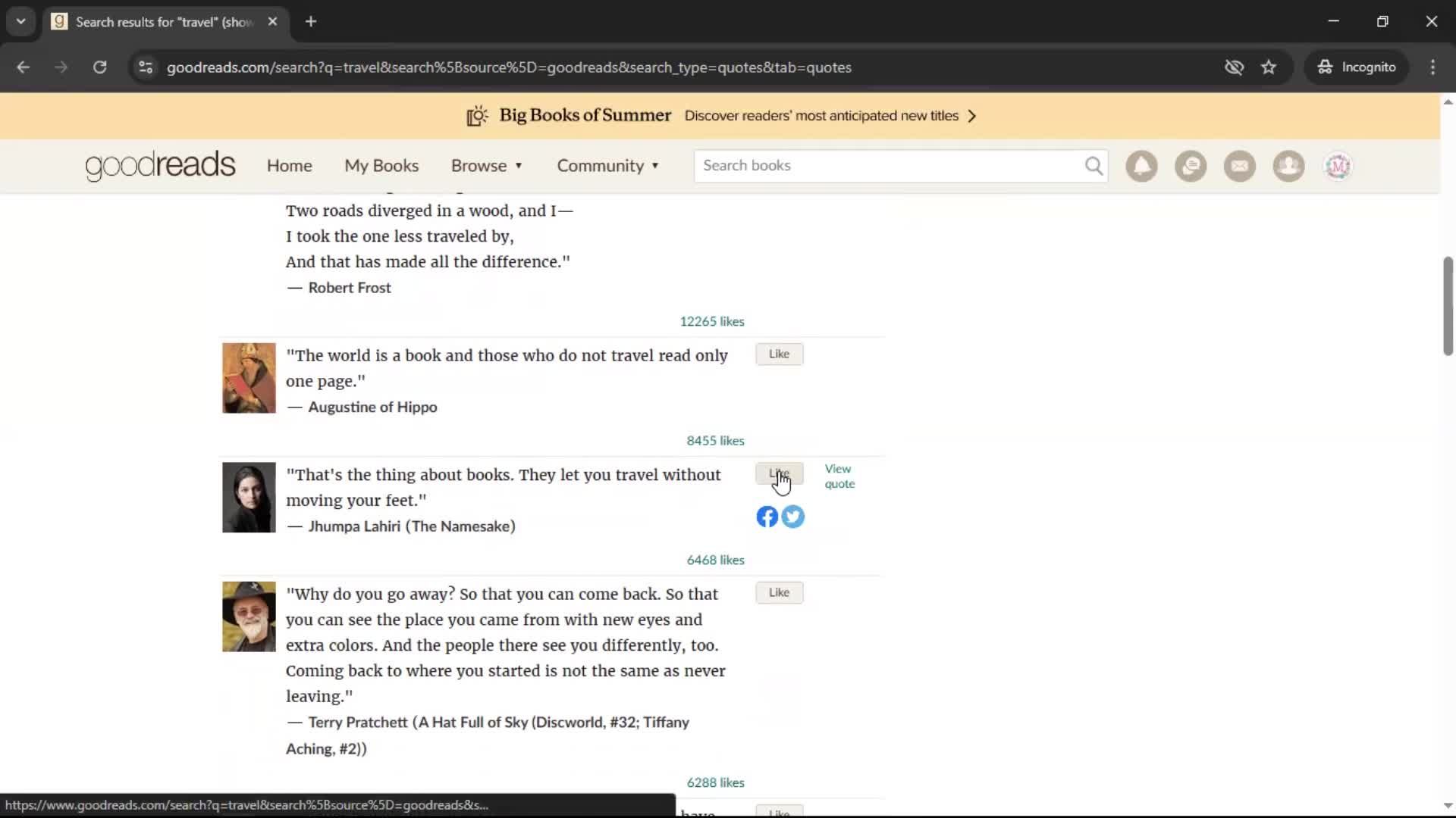 Creating a quote screenshot