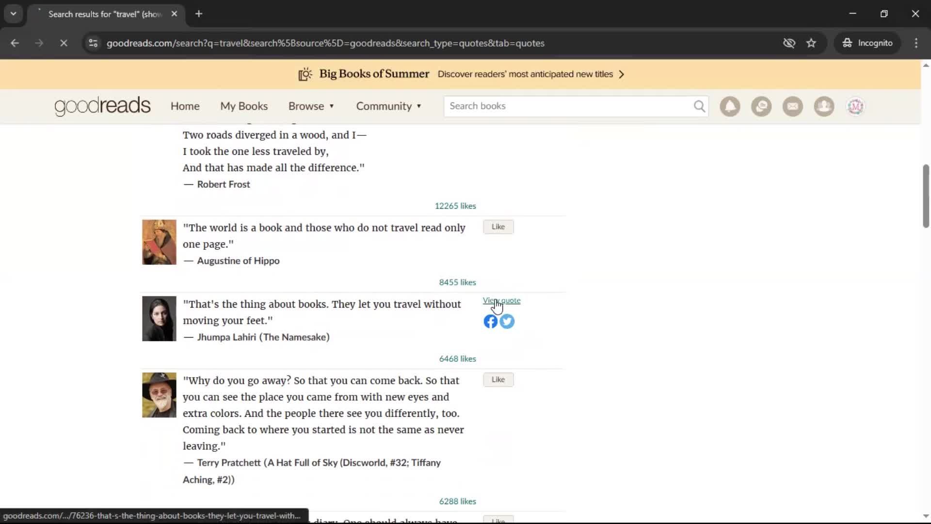 Creating a quote screenshot