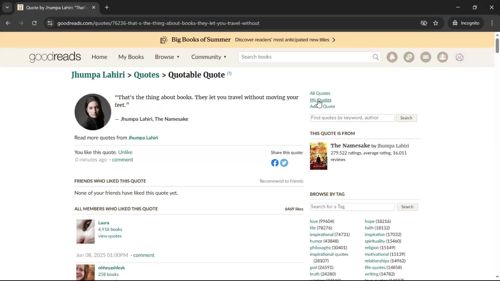 Creating a quote screenshot
