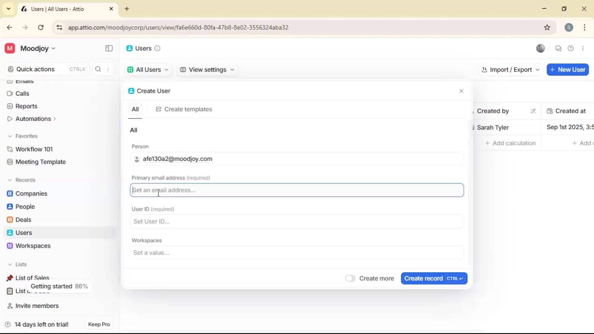 Adding a user screenshot