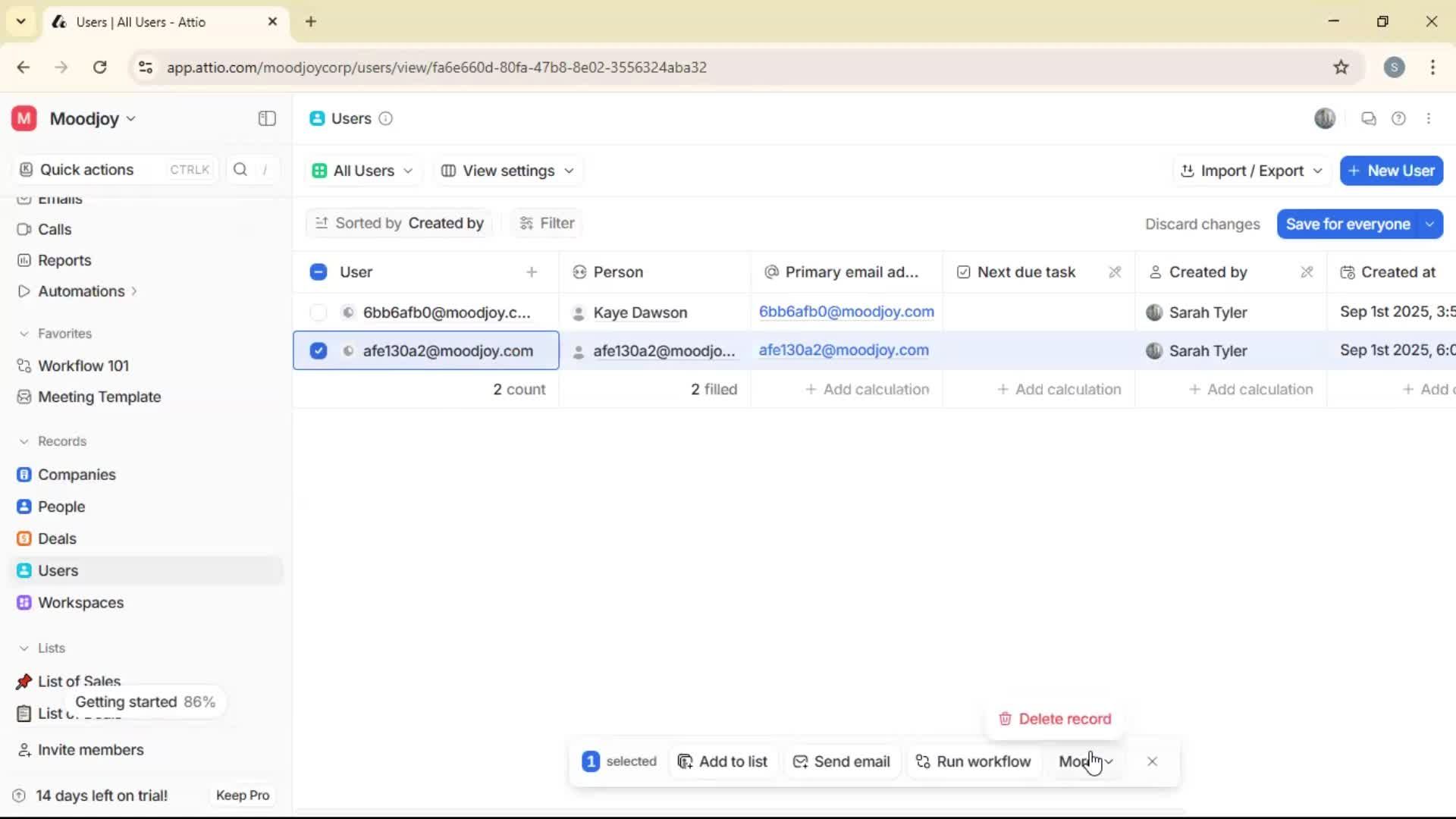 Adding a user screenshot