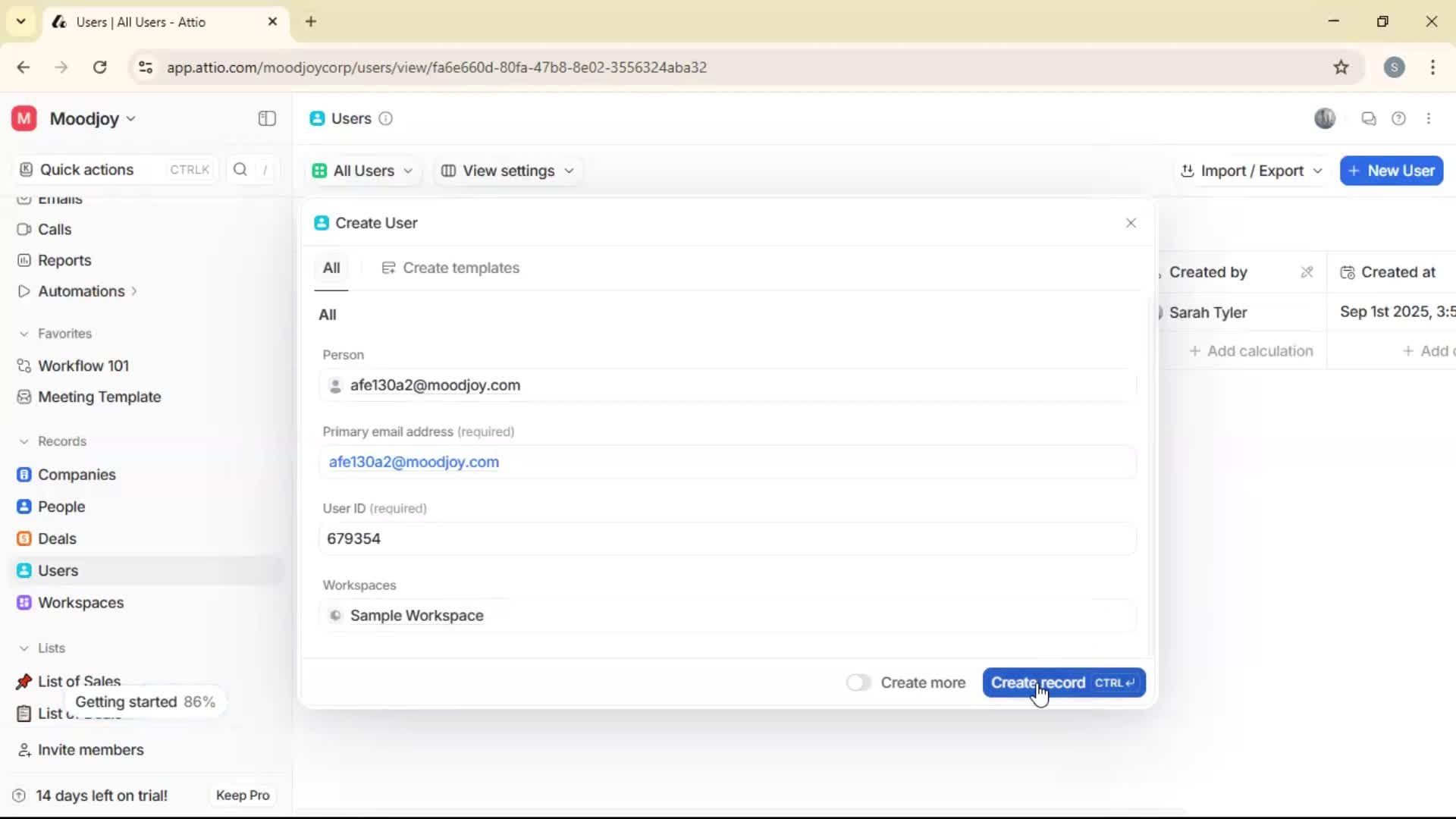 Adding a user screenshot