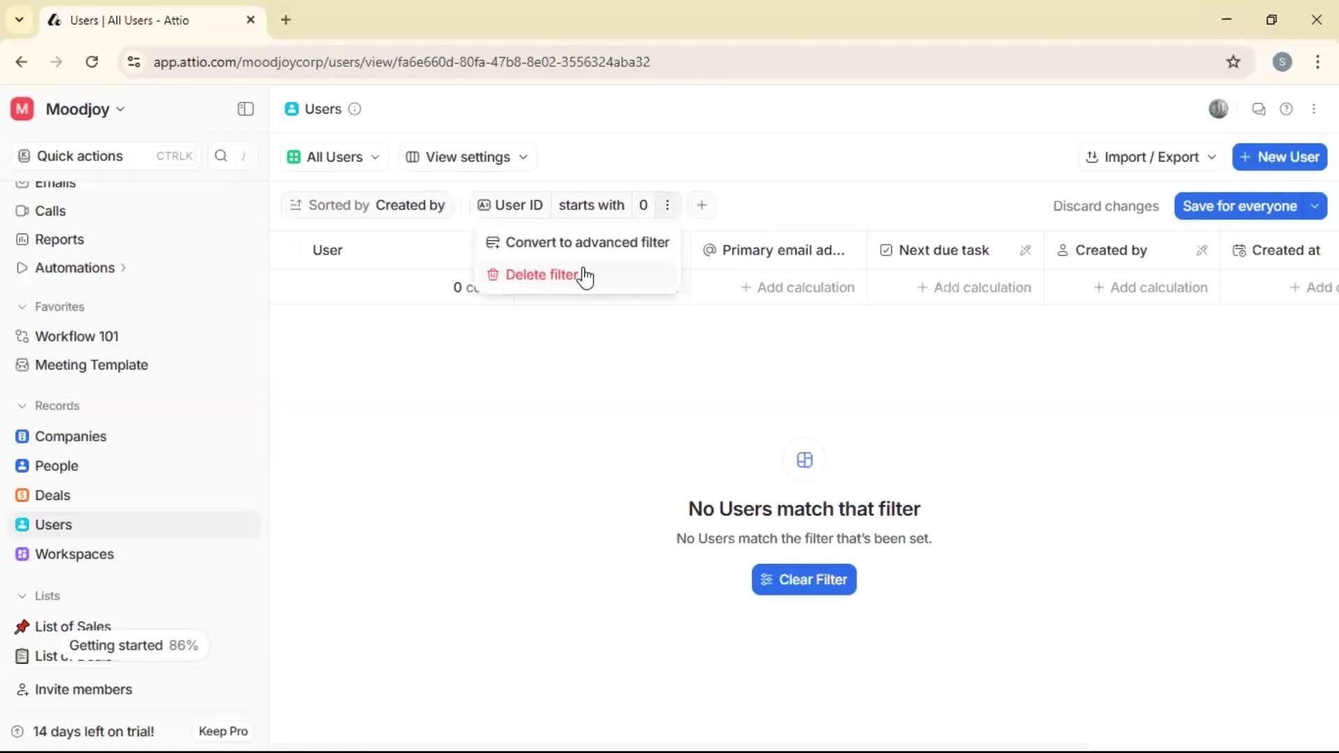 Adding a user screenshot
