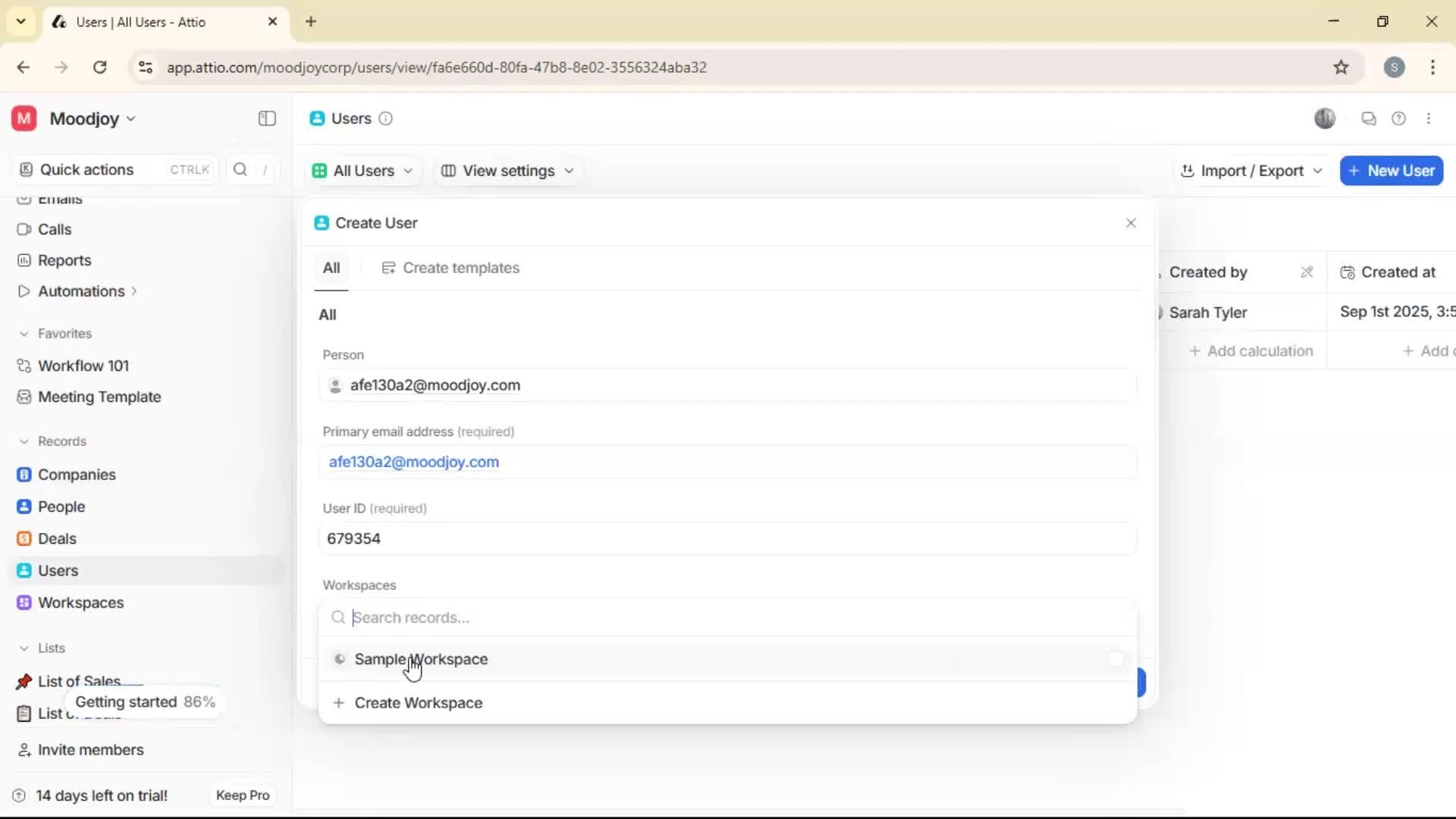 Adding a user screenshot