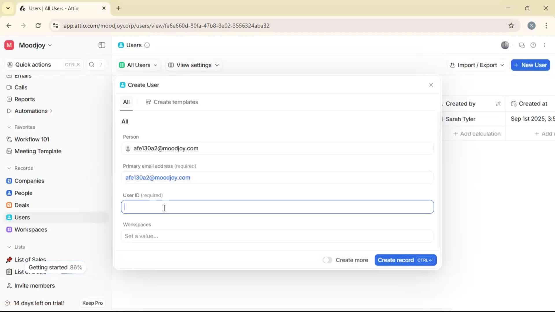 Adding a user screenshot