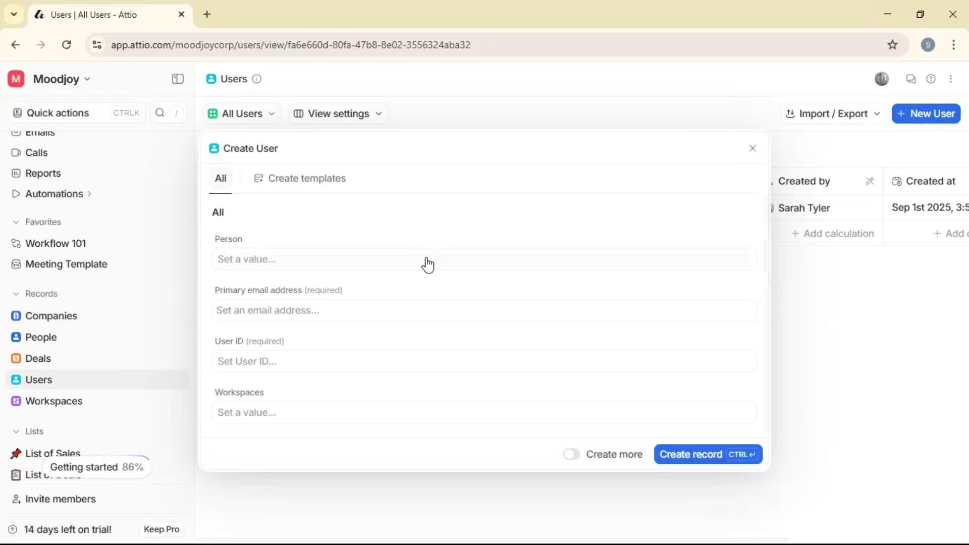 Adding a user on Attio video thumbnail