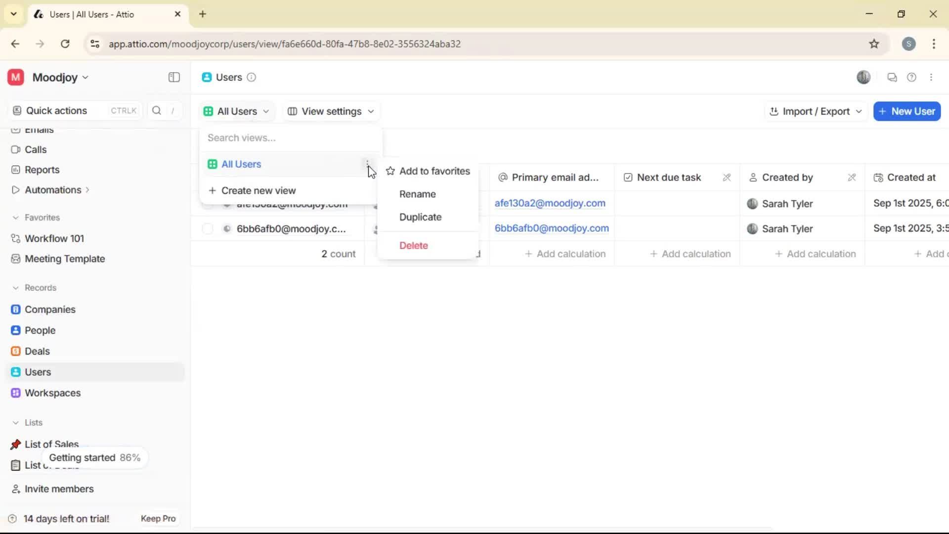 Adding a user on Attio video thumbnail