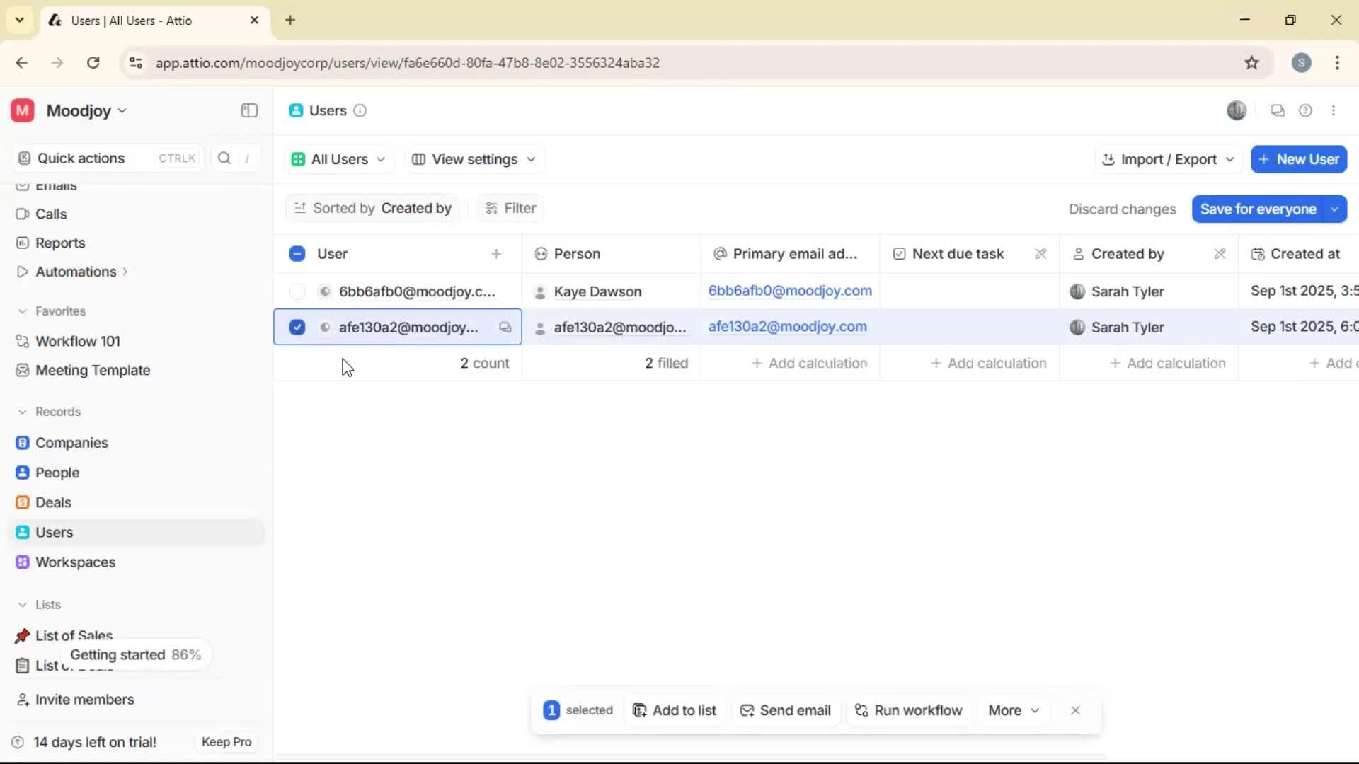 Adding a user screenshot