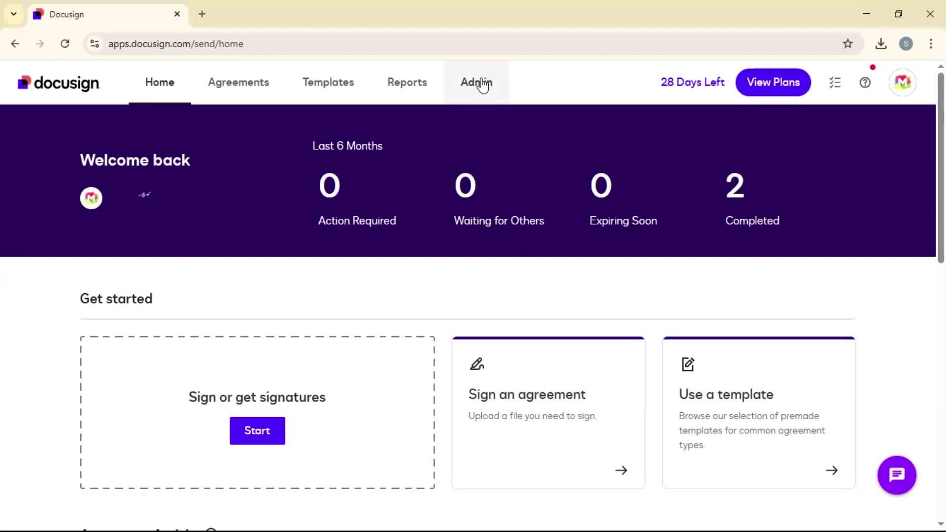 Adding a user on Docusign video thumbnail