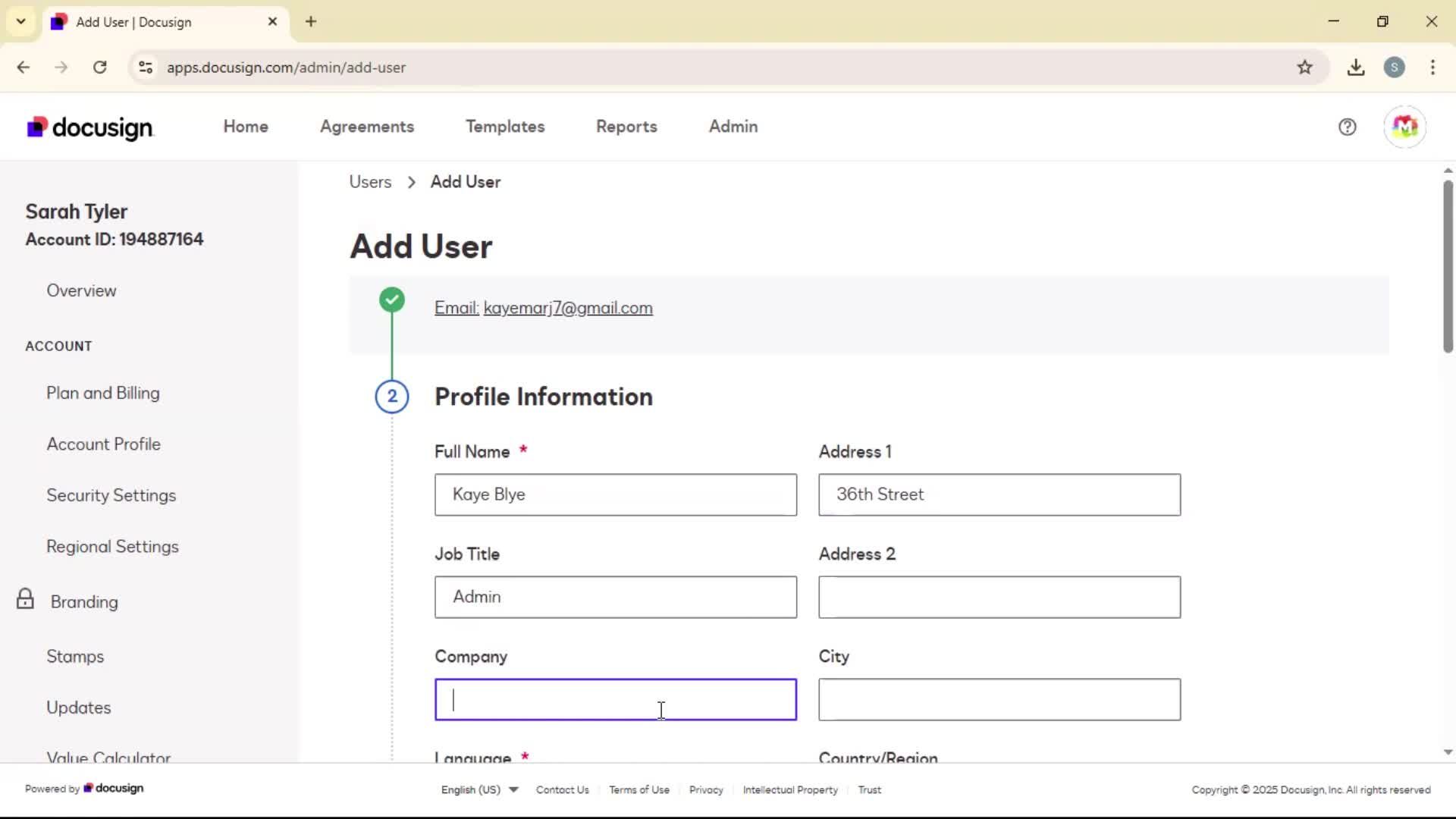 Adding a user screenshot
