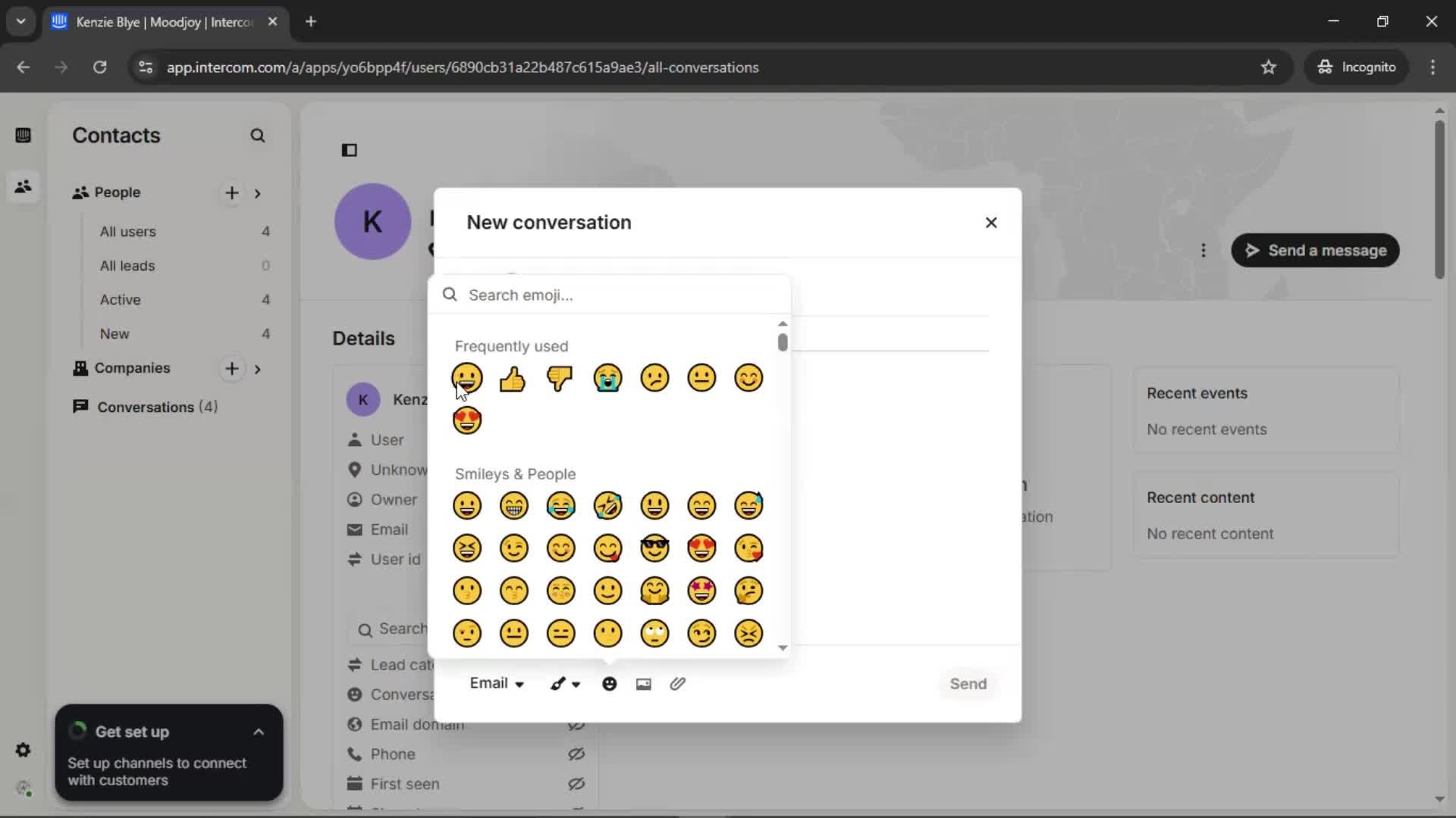 Adding a user screenshot