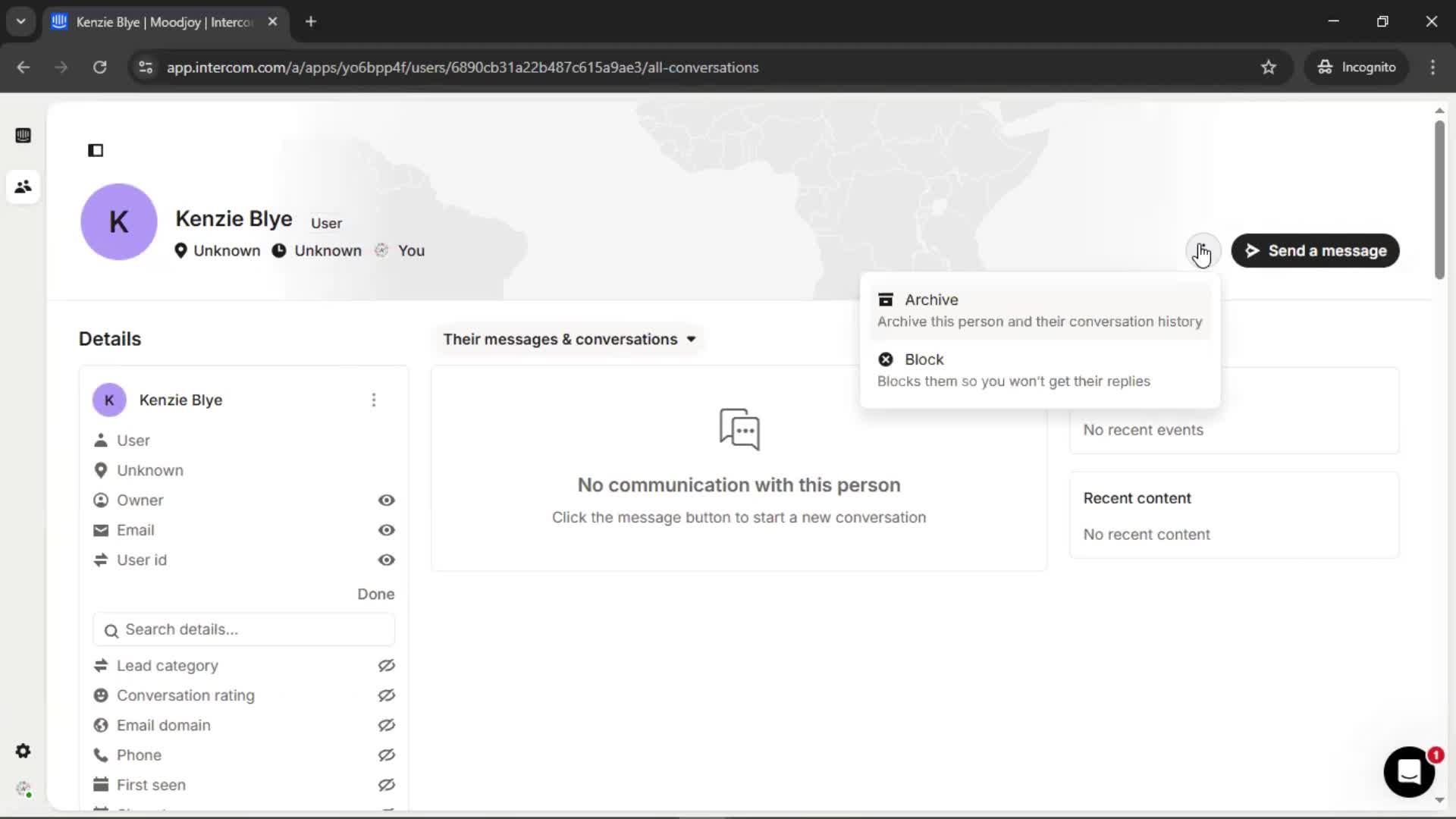 Adding a user screenshot