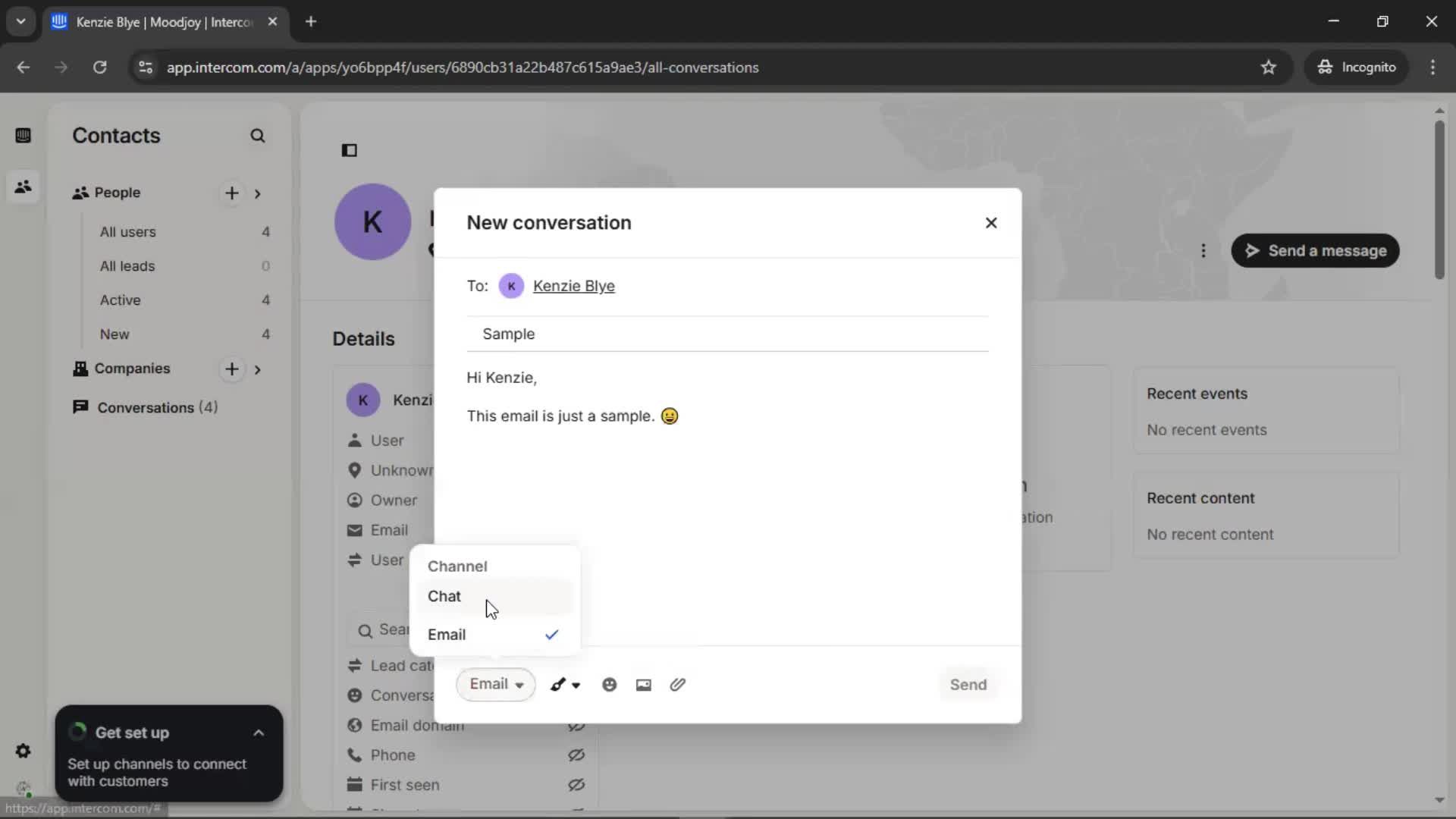 Adding a user screenshot