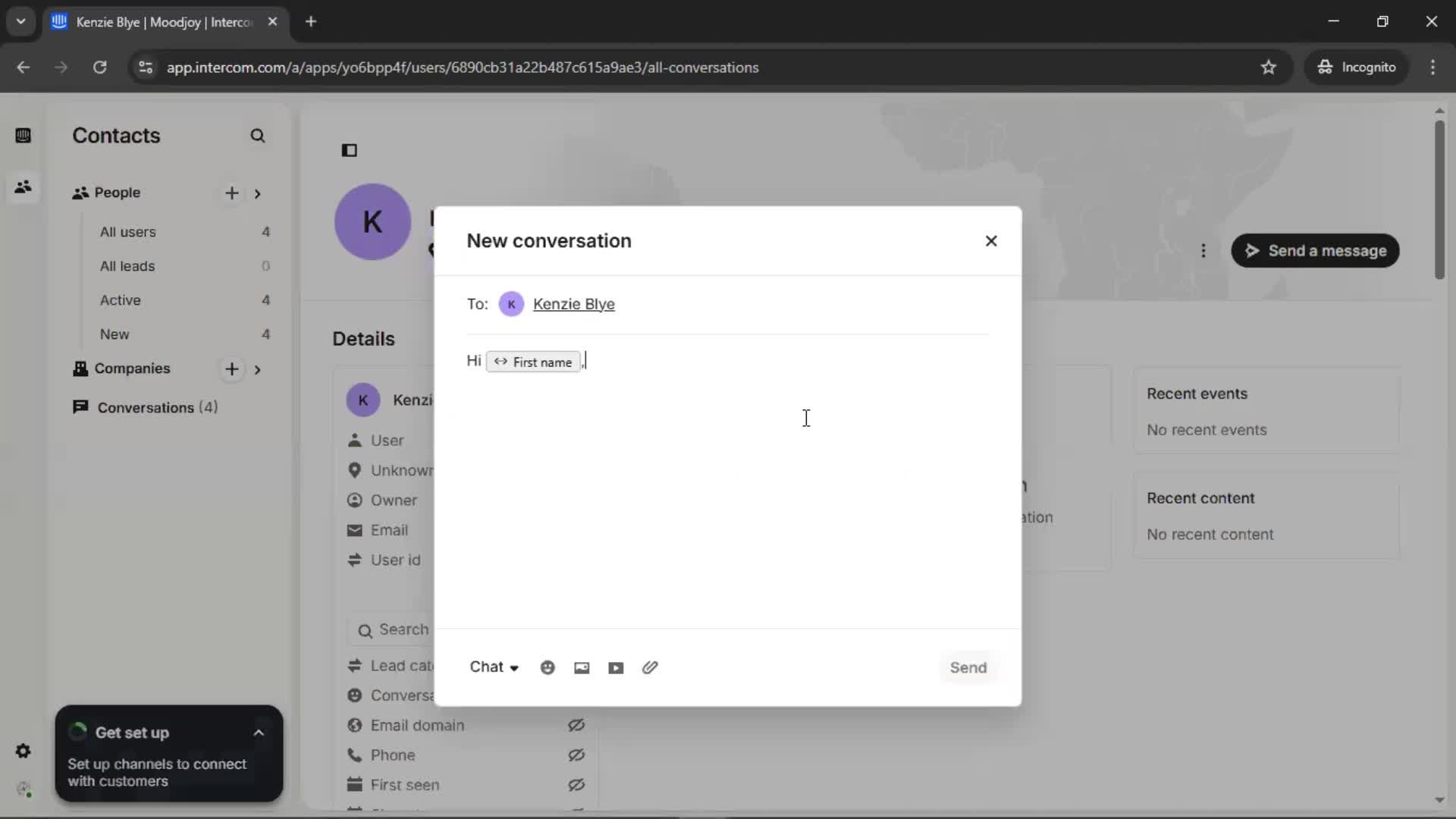 Adding a user screenshot