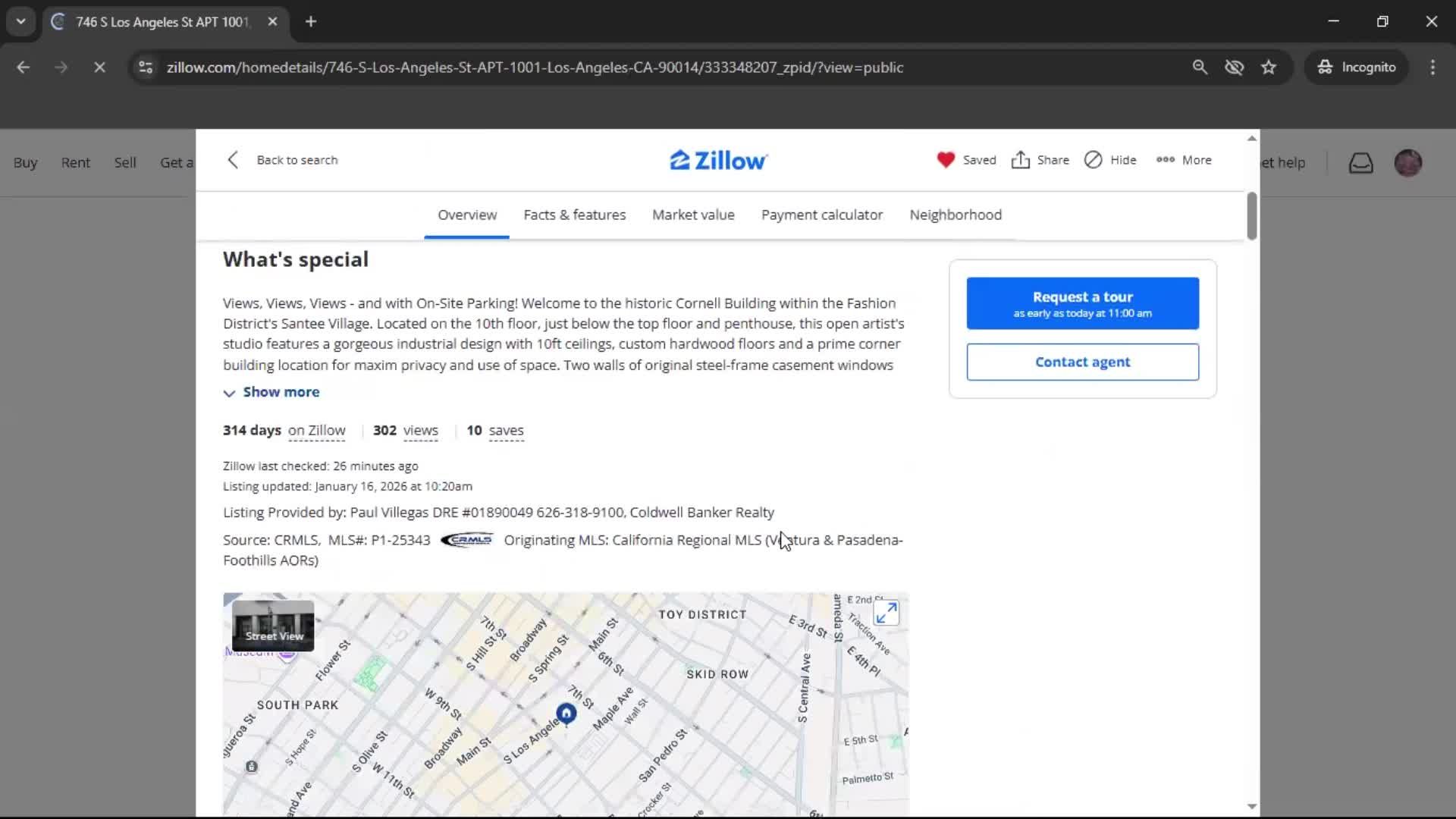 Adding an address screenshot