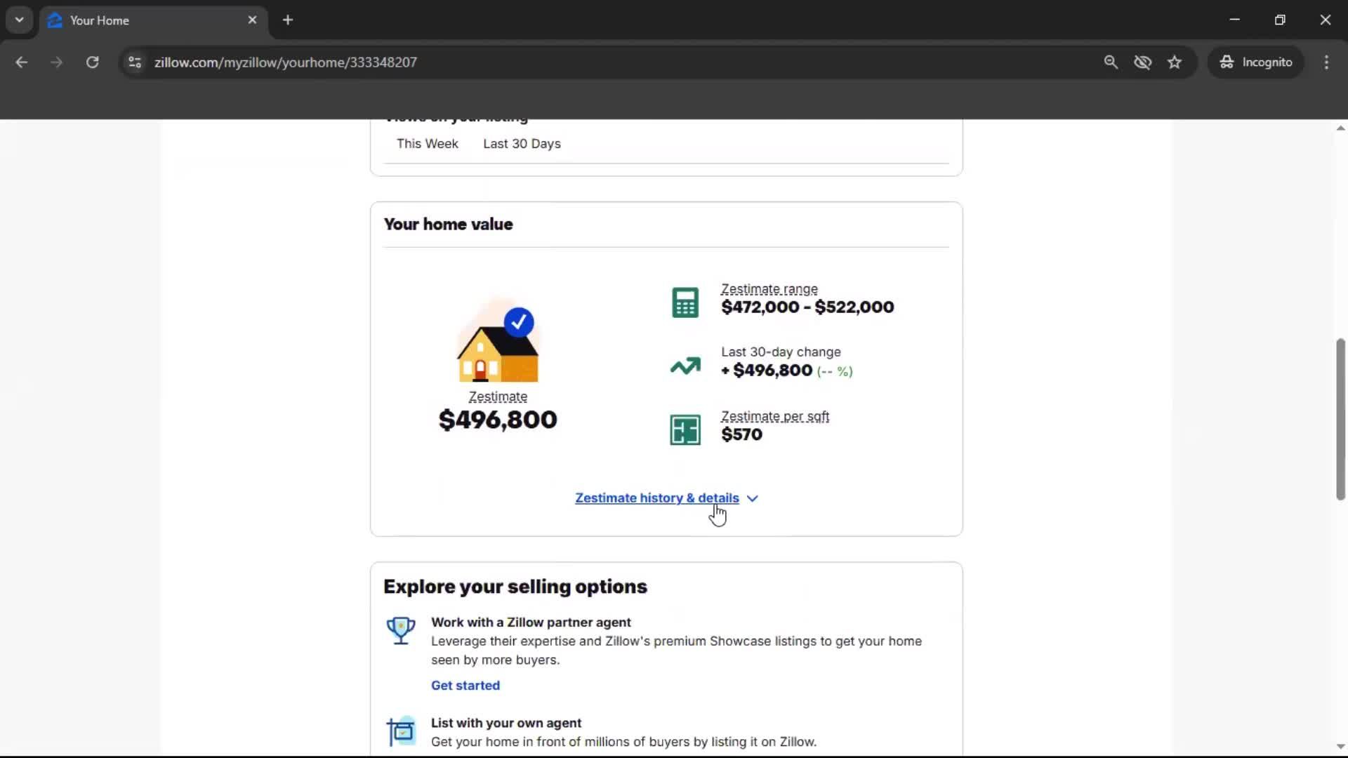 Adding an address screenshot