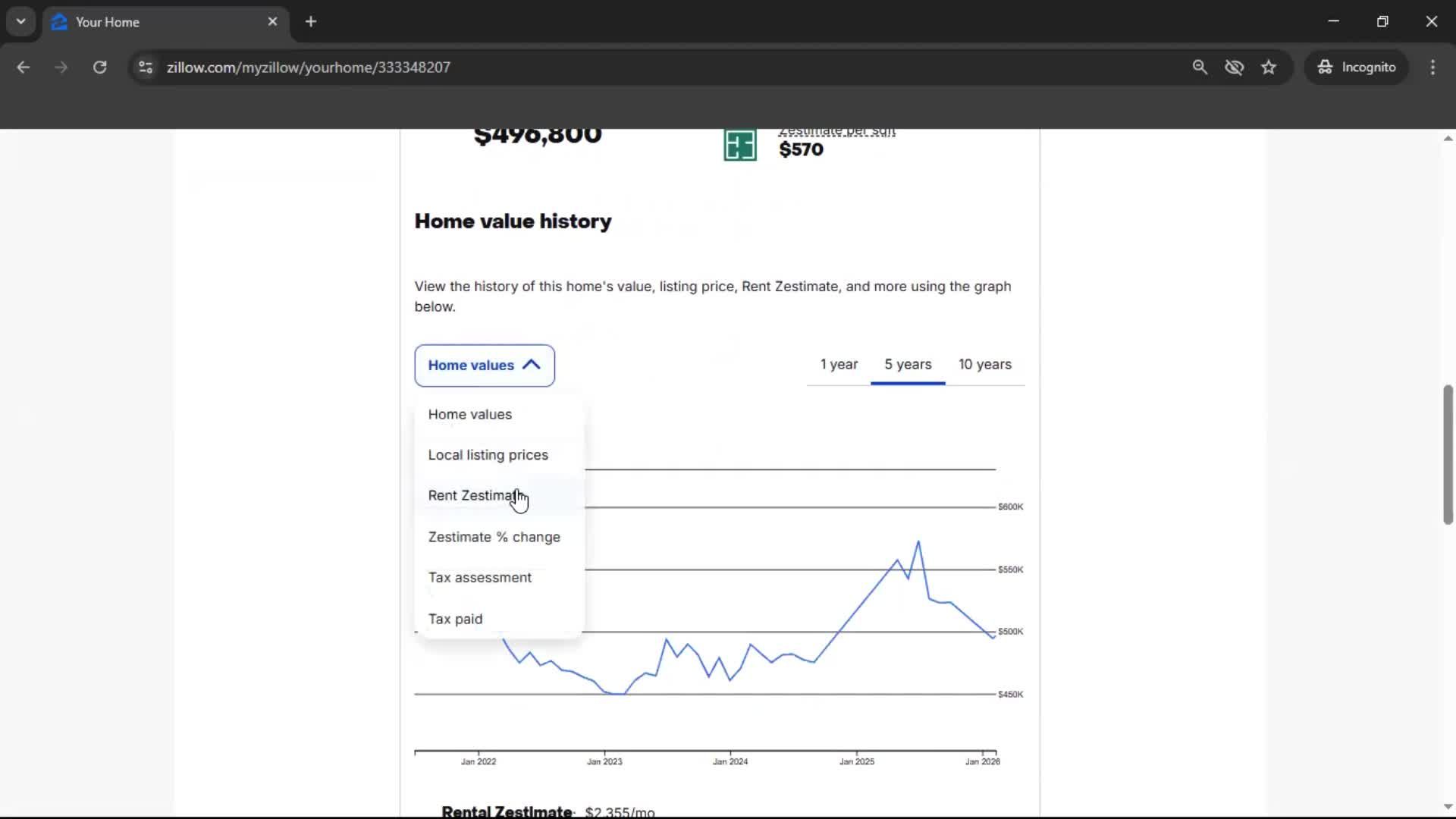 Adding an address screenshot