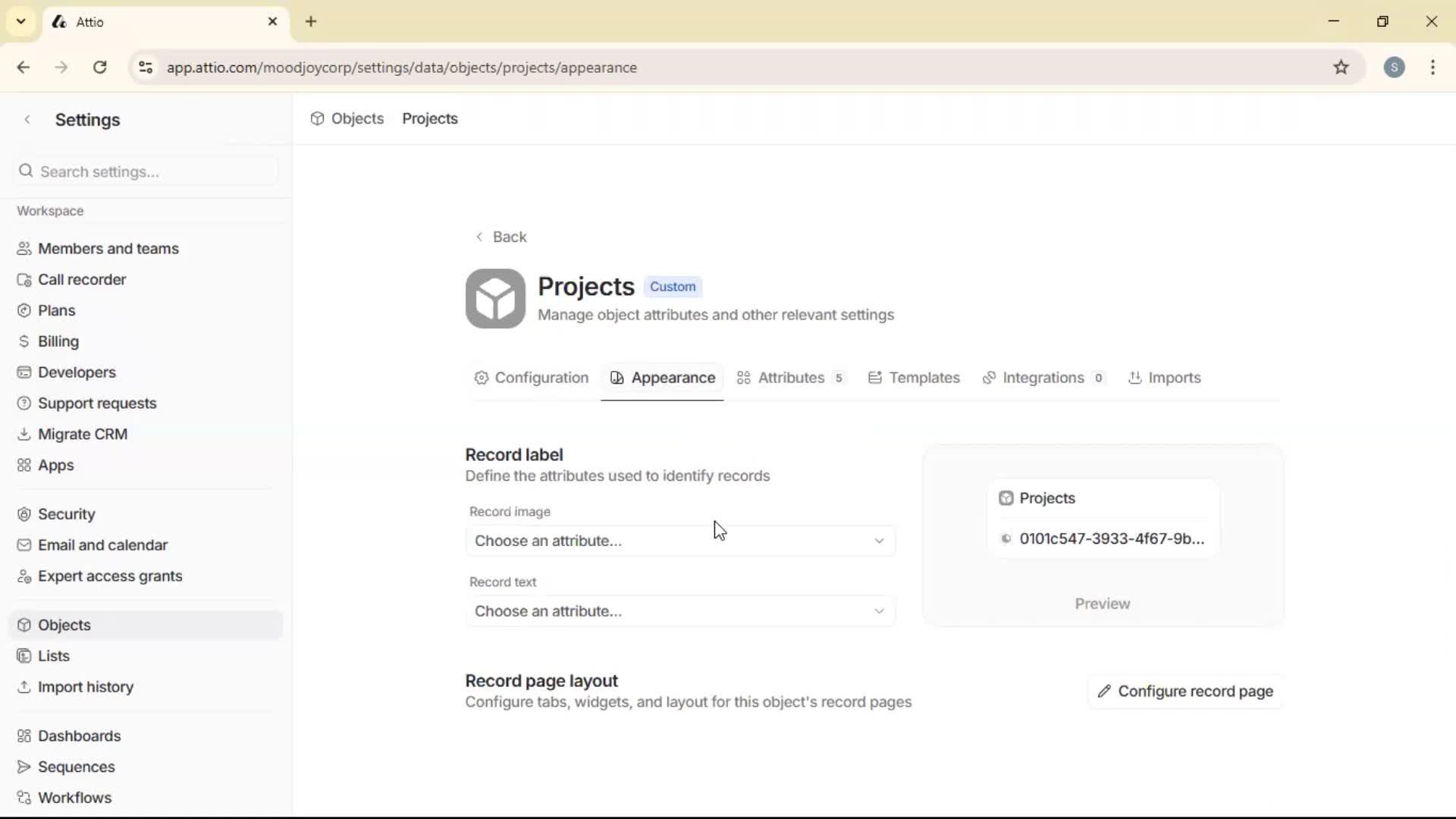 Adding objects screenshot