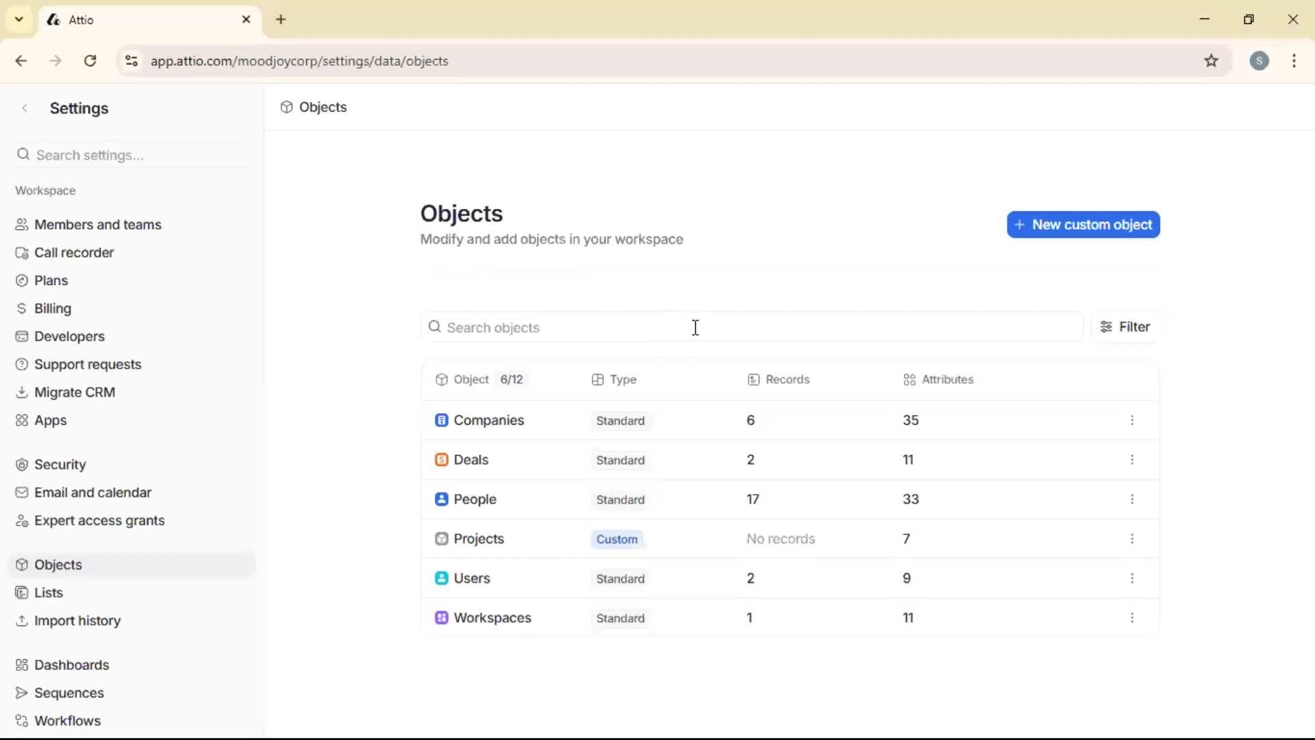 Adding objects screenshot