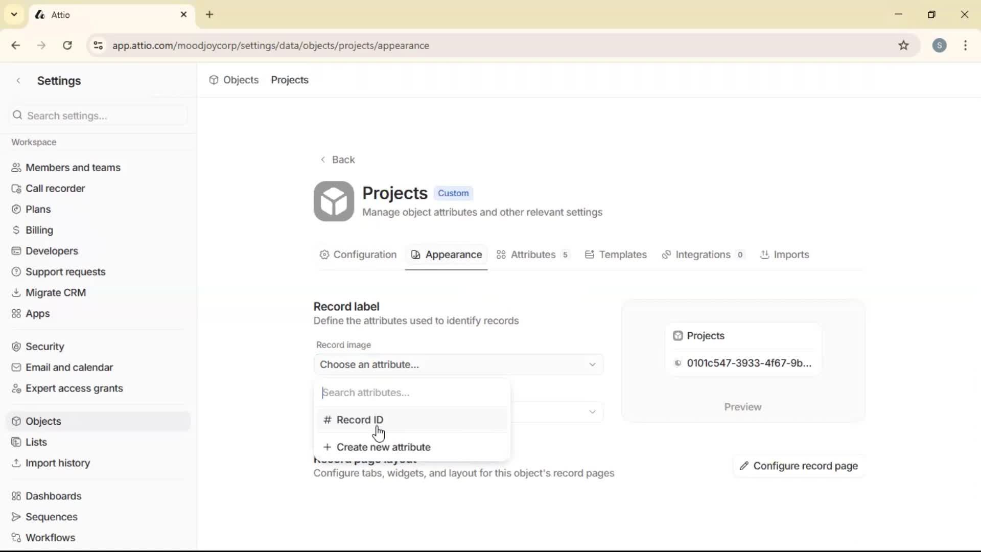 Adding objects screenshot