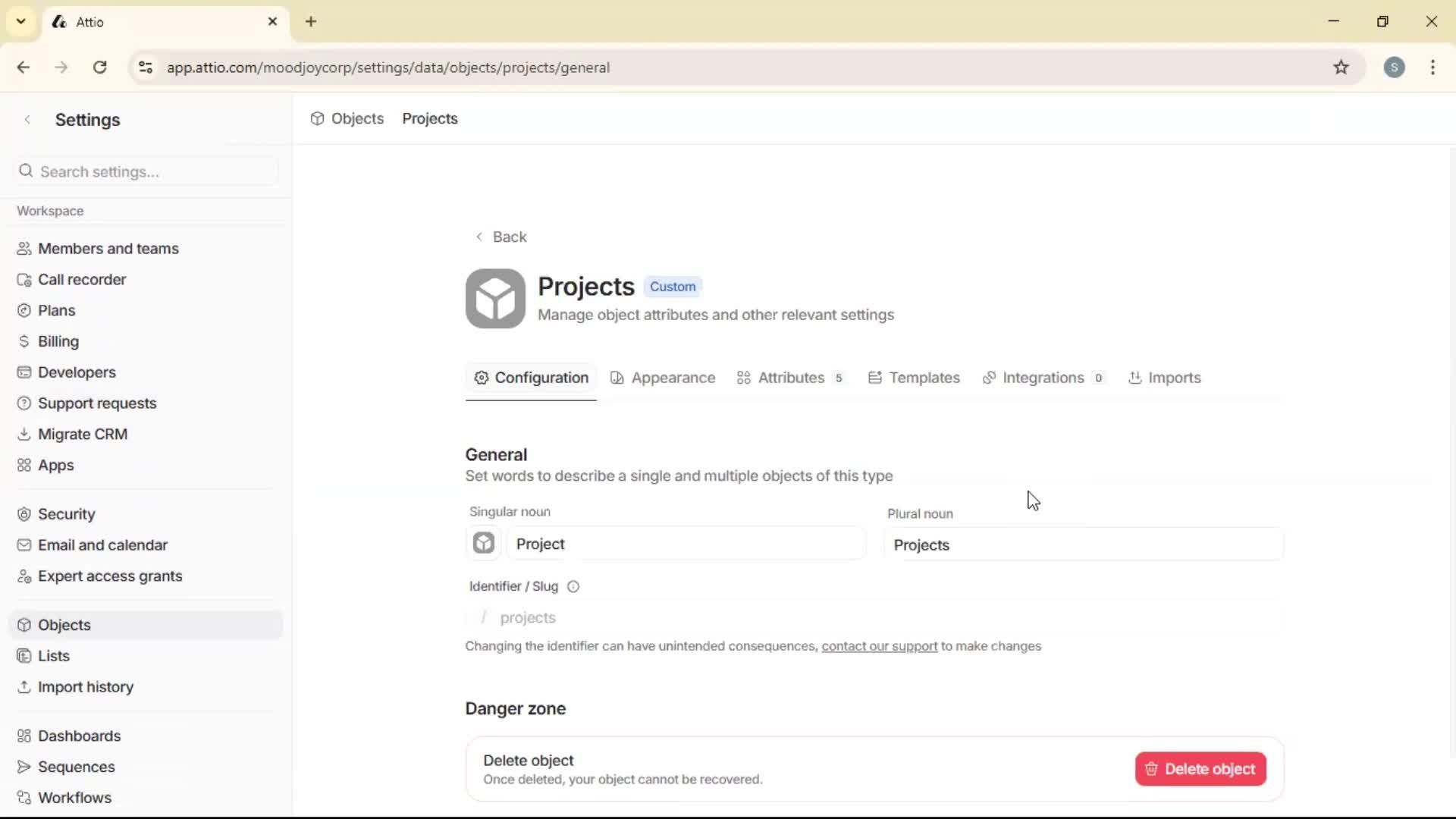 Adding objects screenshot