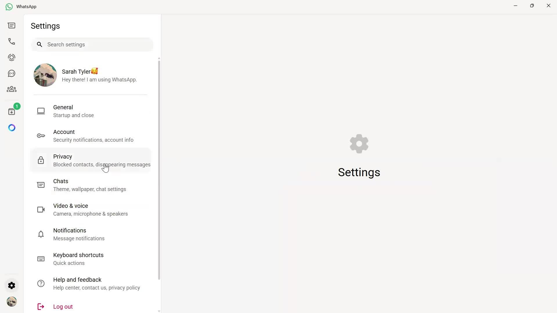 Adding password screenshot