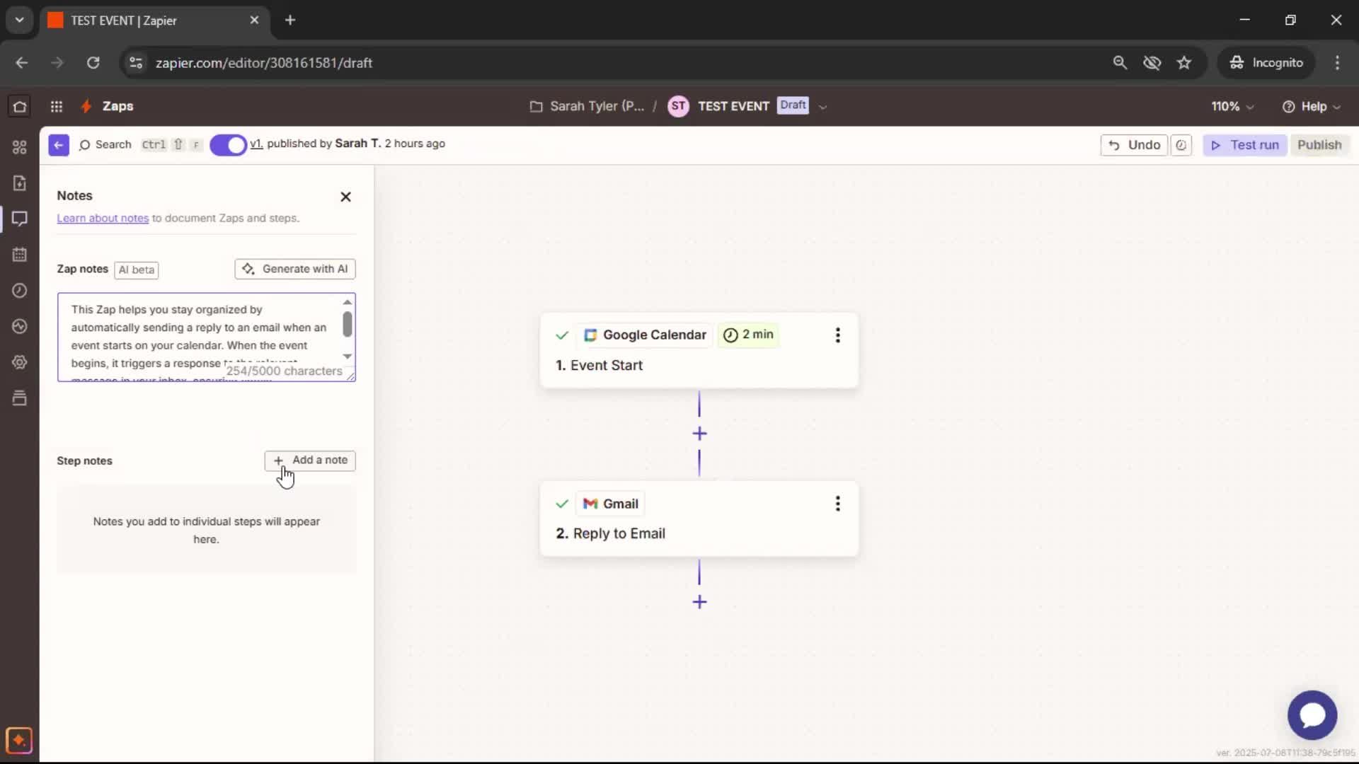Creating a note screenshot