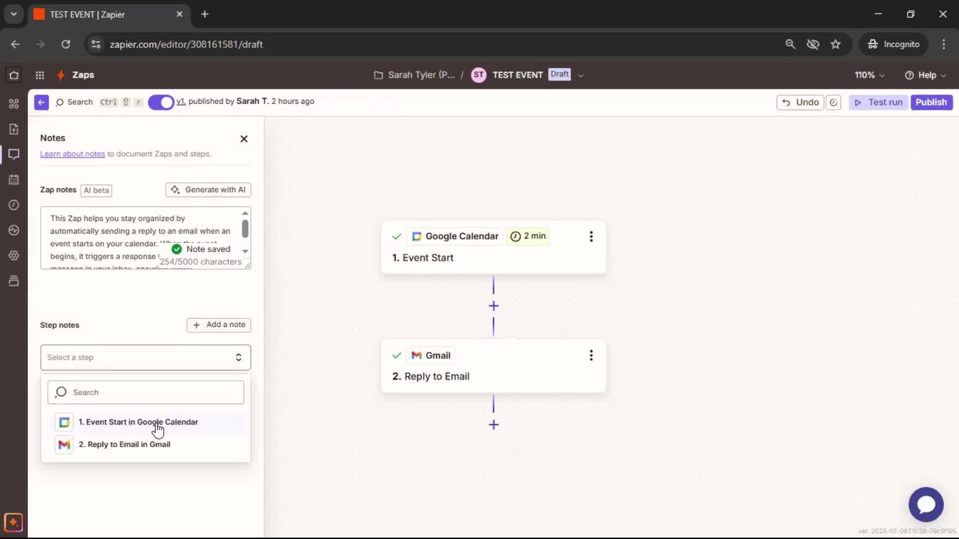 Creating a note screenshot
