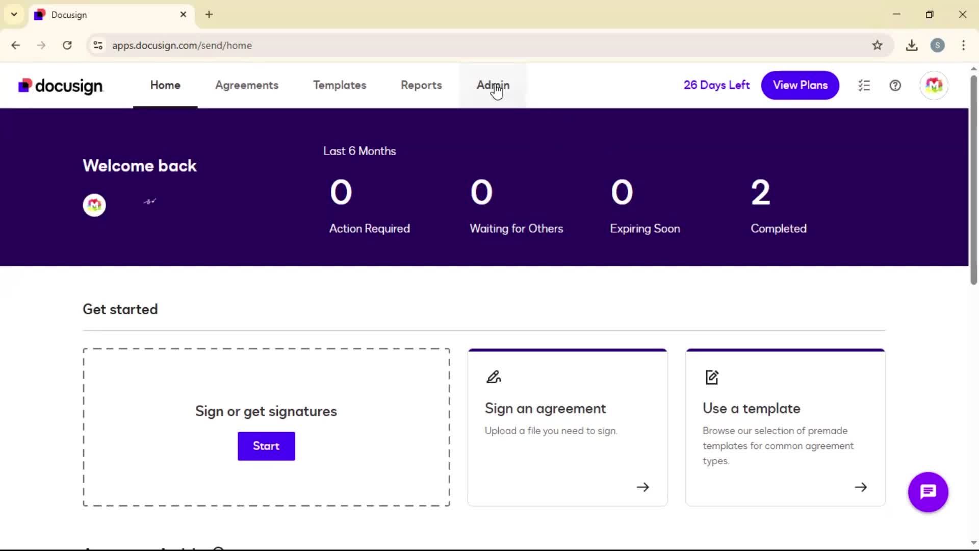 Adding permission profile on Docusign video thumbnail