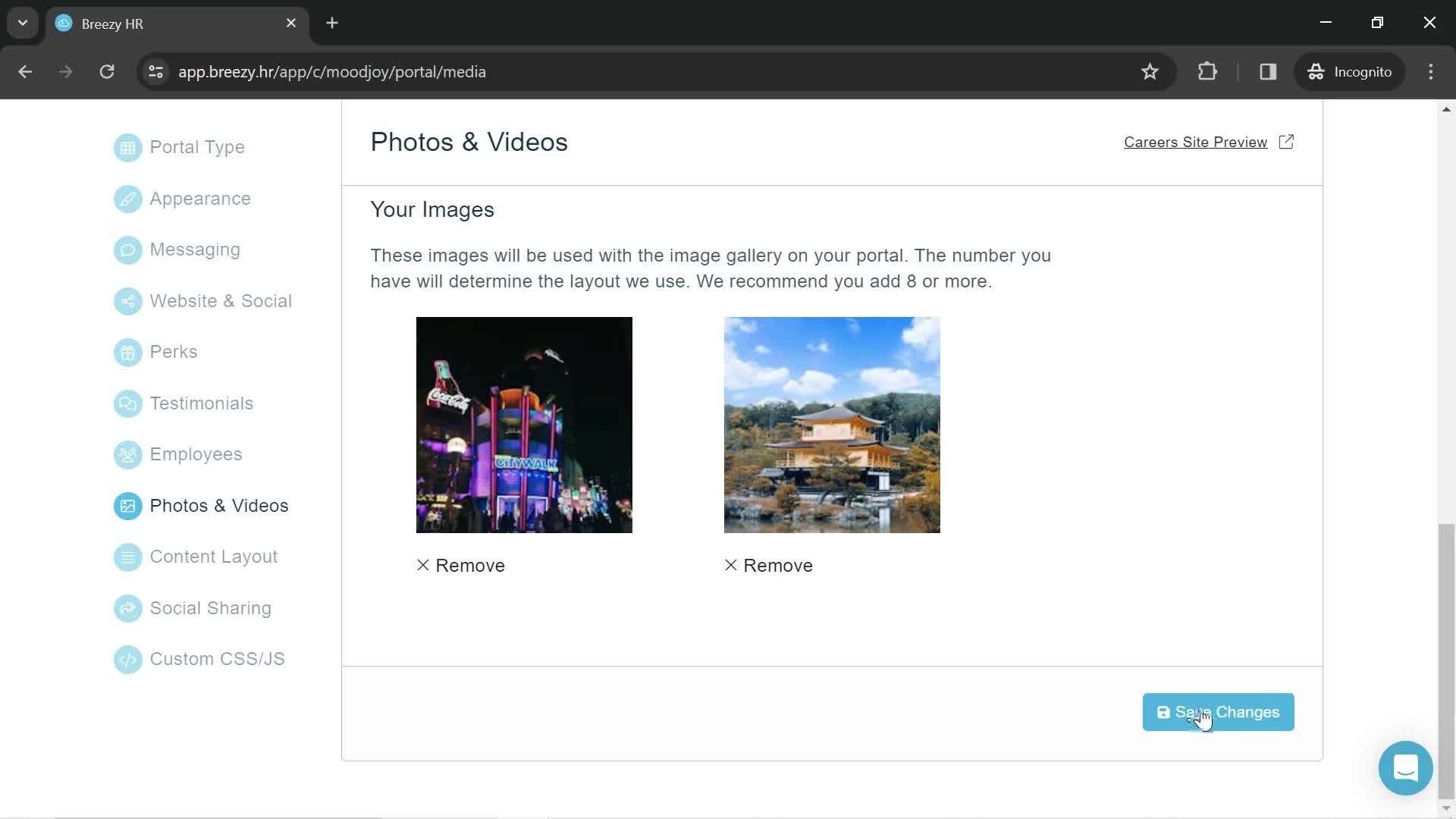 Adding photos and videos on Breezy HR video thumbnail